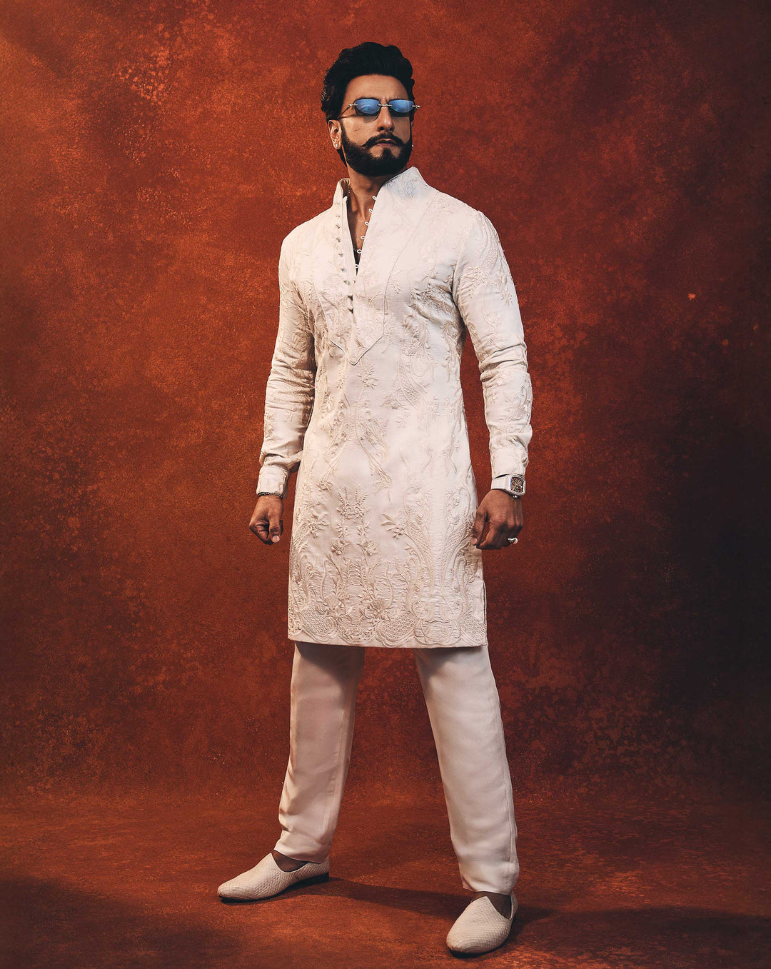 Ranveer Singh (@ranveersingh) wears Gaurav Gupta Man for @ekalakhani’s wedding celebrations.