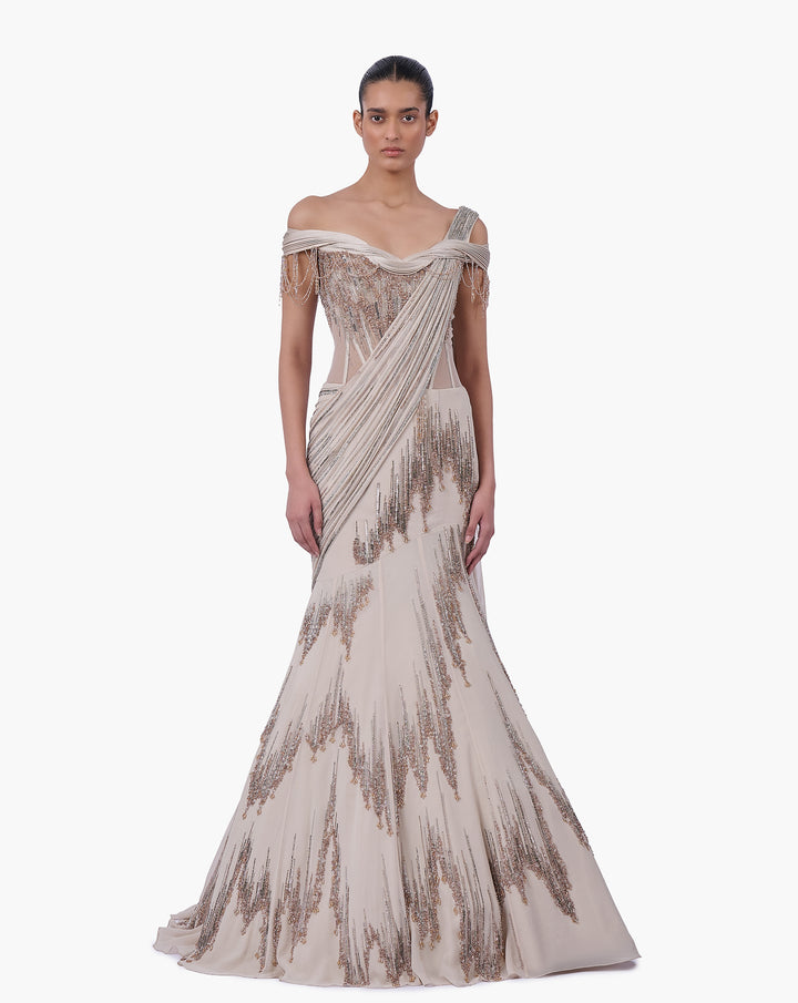 The Sculpted Drape Lehenga