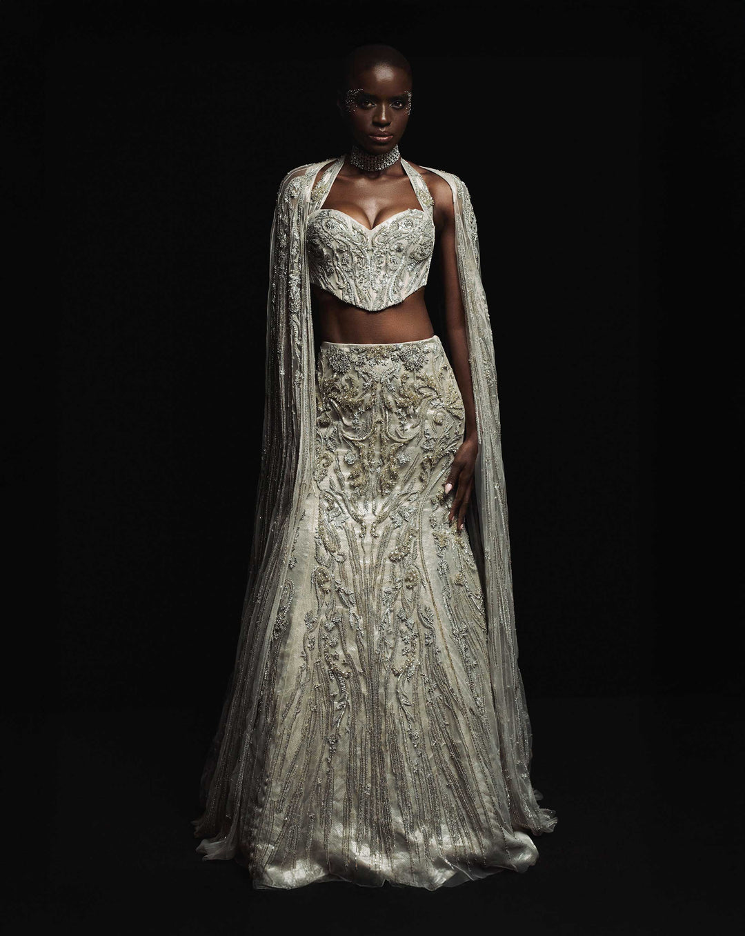The Molten Crystal Lehenga