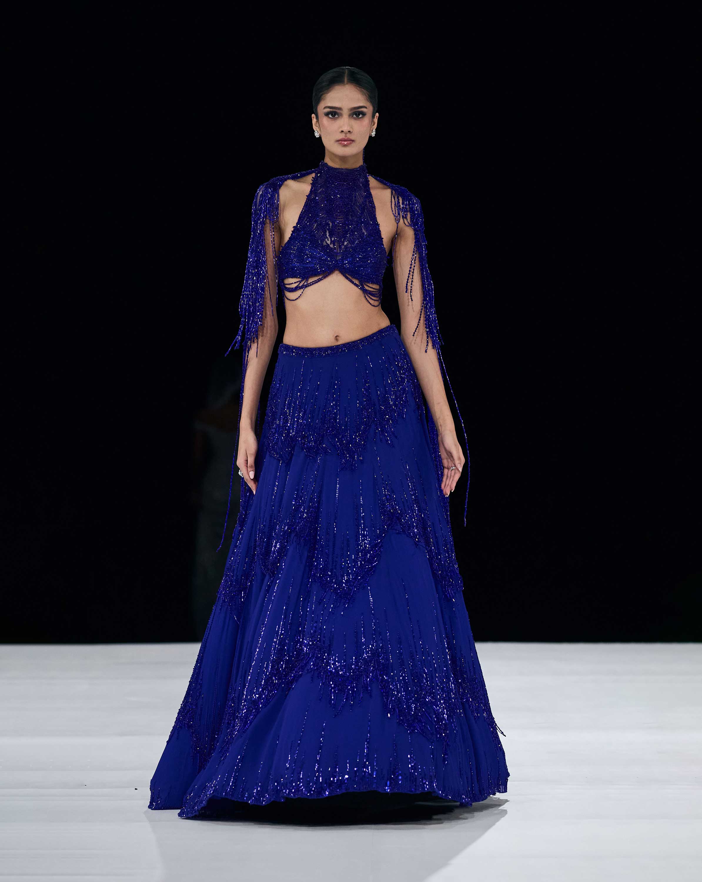 Voltage Cascading Lehenga