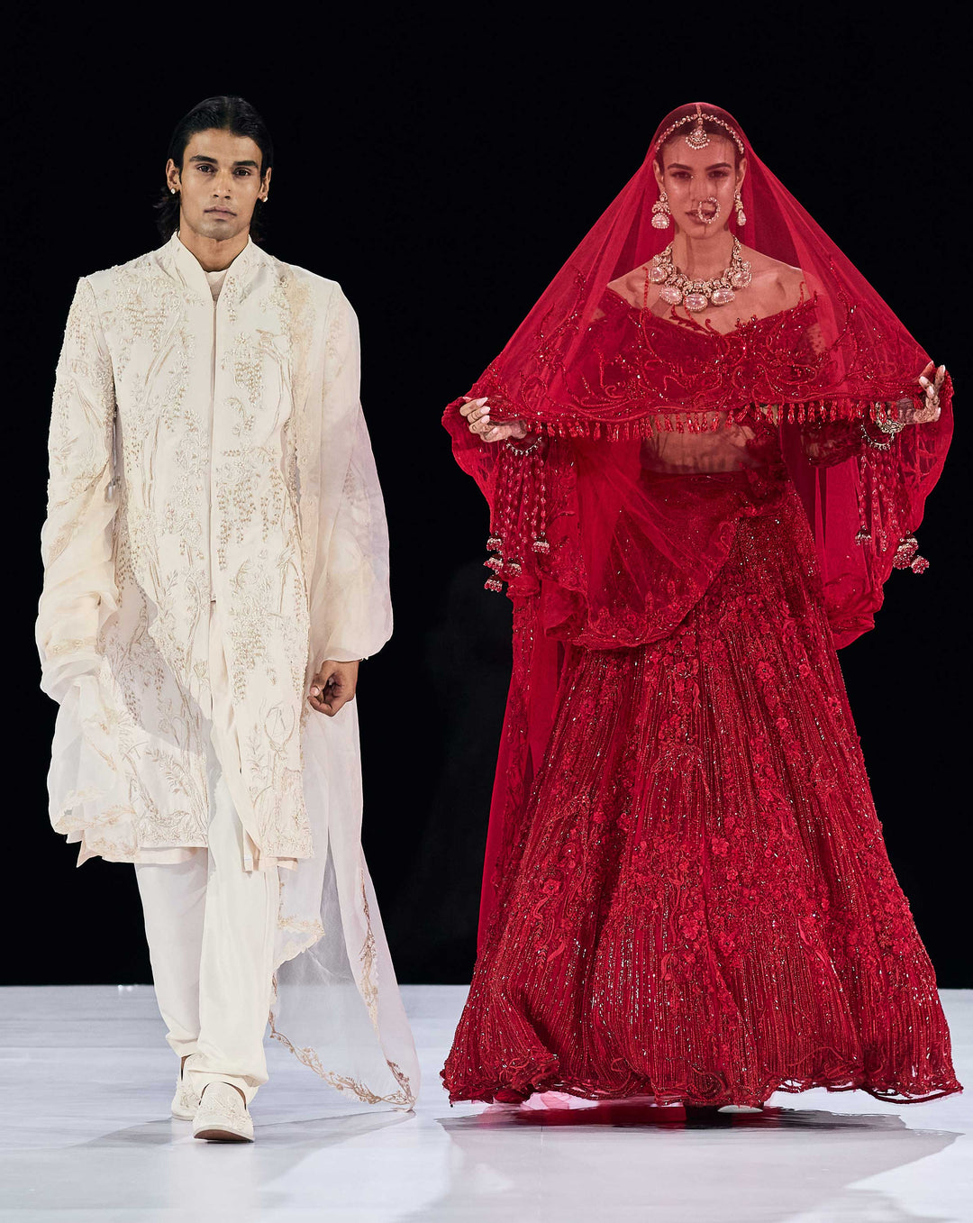 Vermillion Oath Lehenga