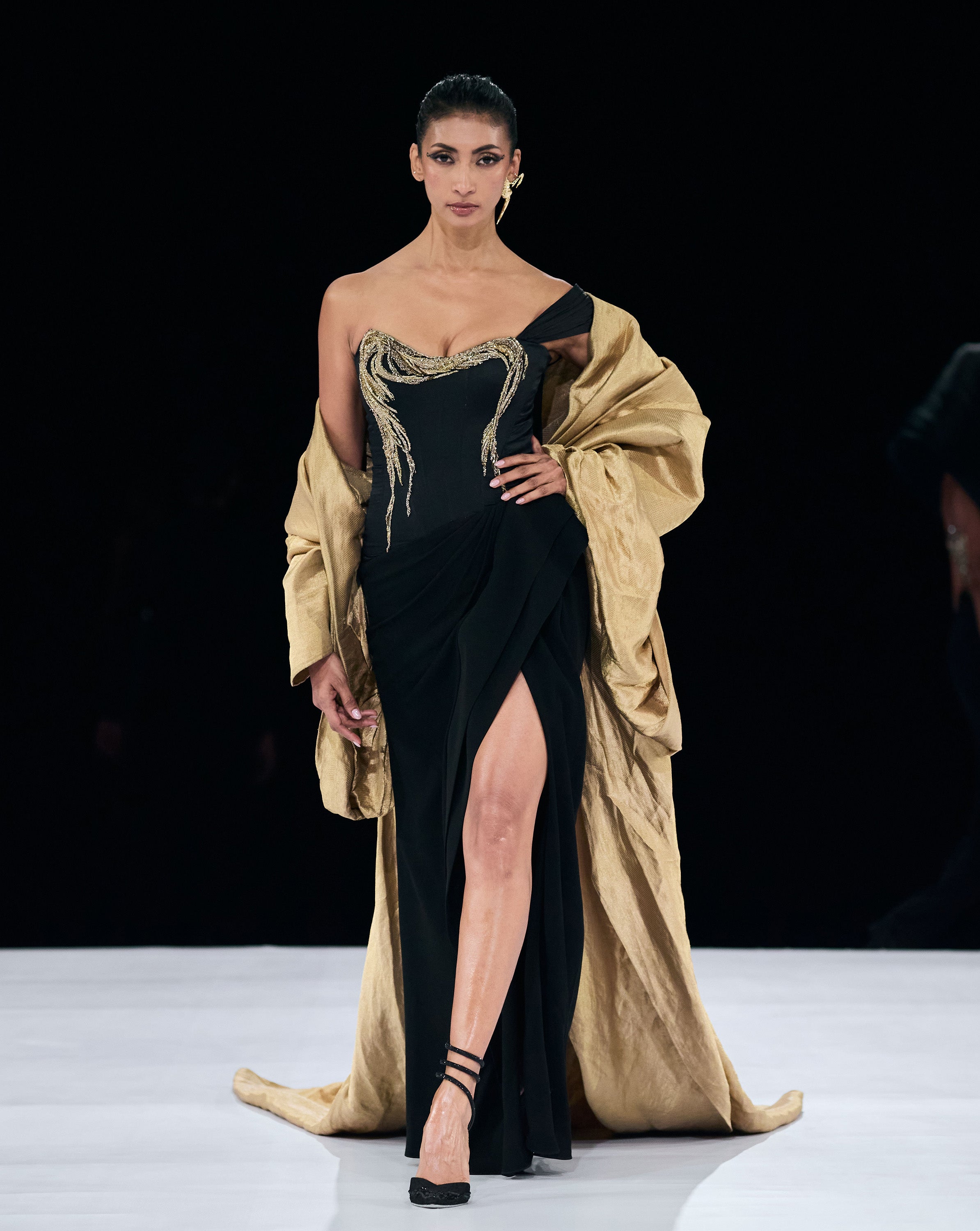 Serpentine Eclipse Saree Gown