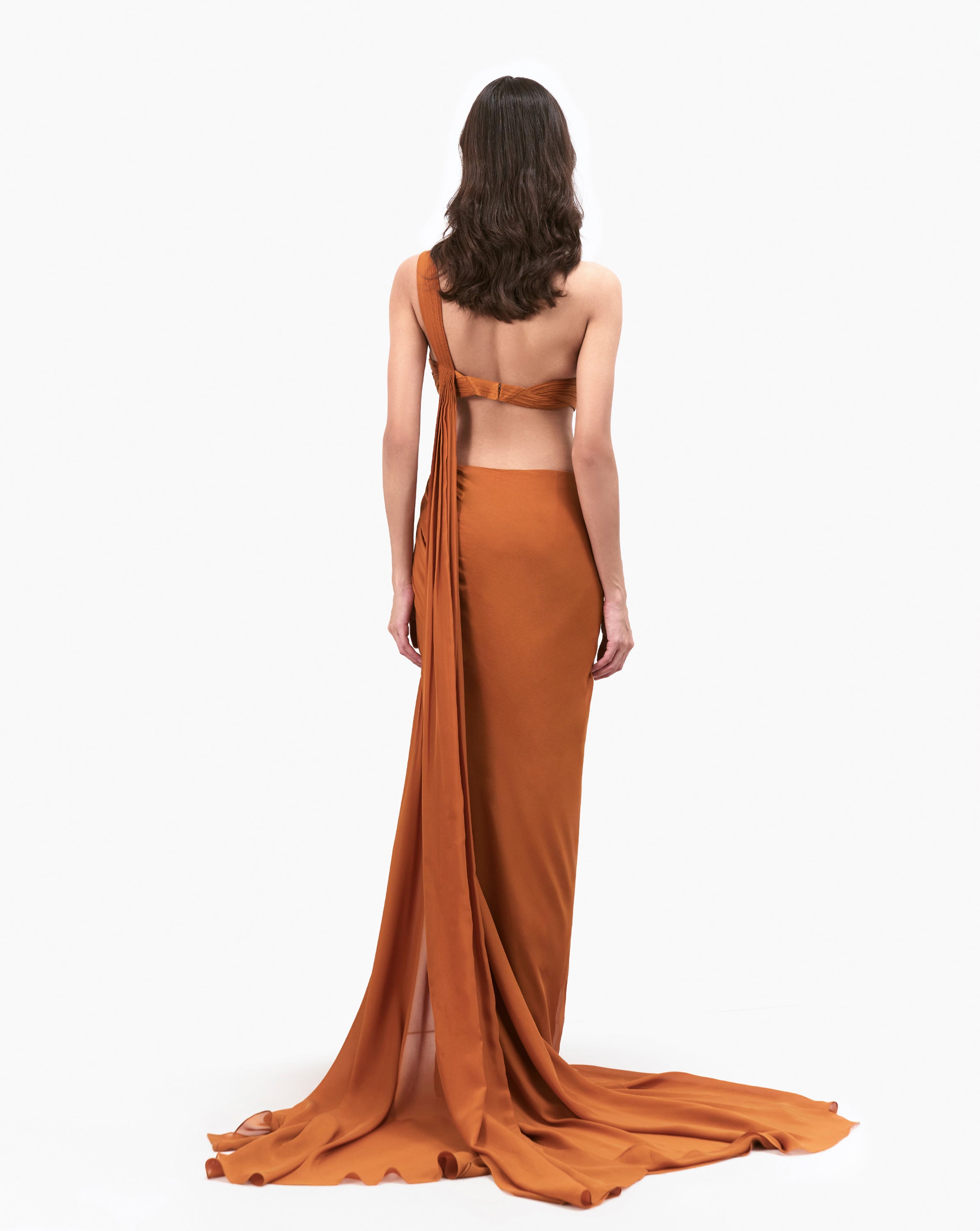 The  Corset Drape Saree Gown