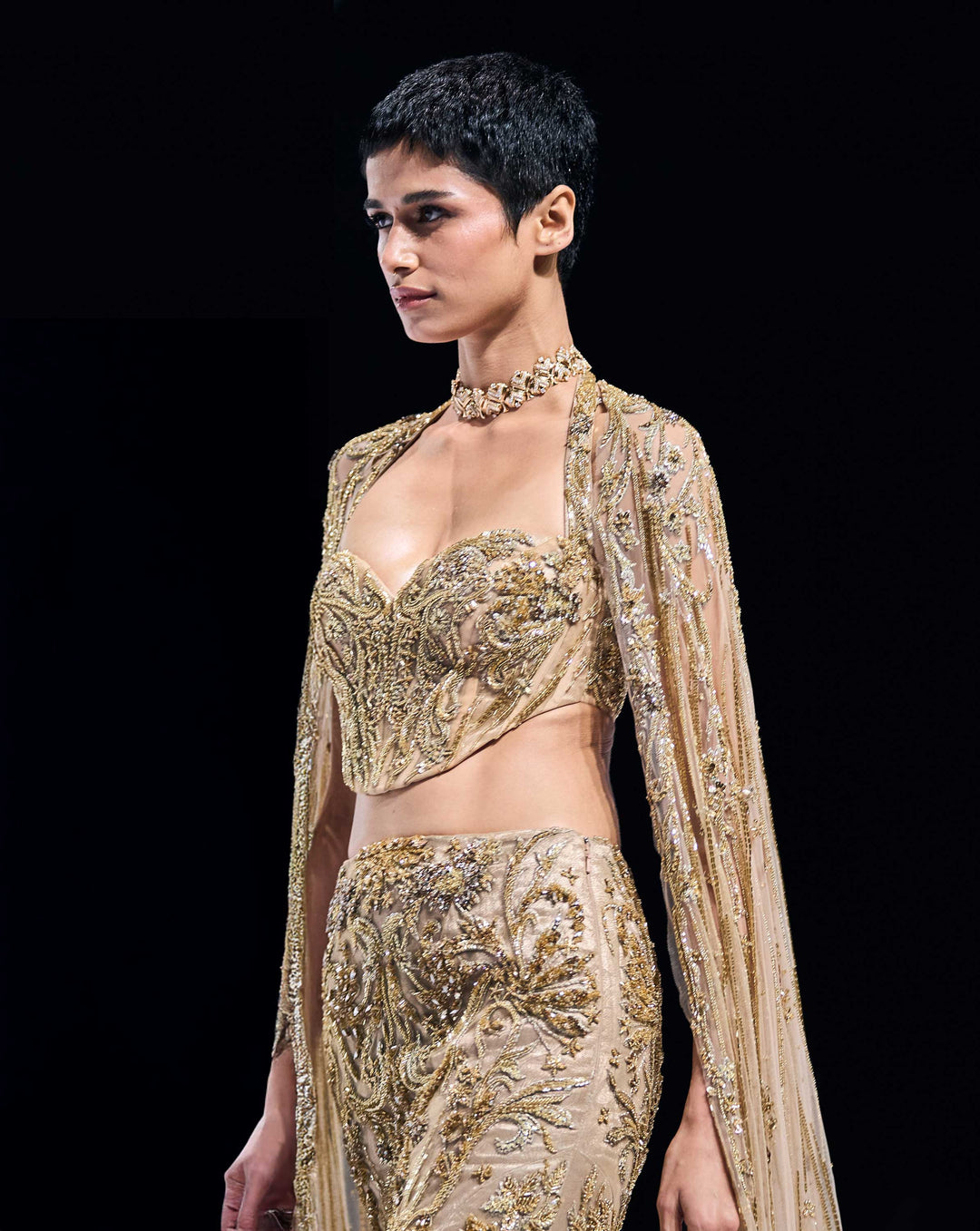 The Molten Crystal Lehenga