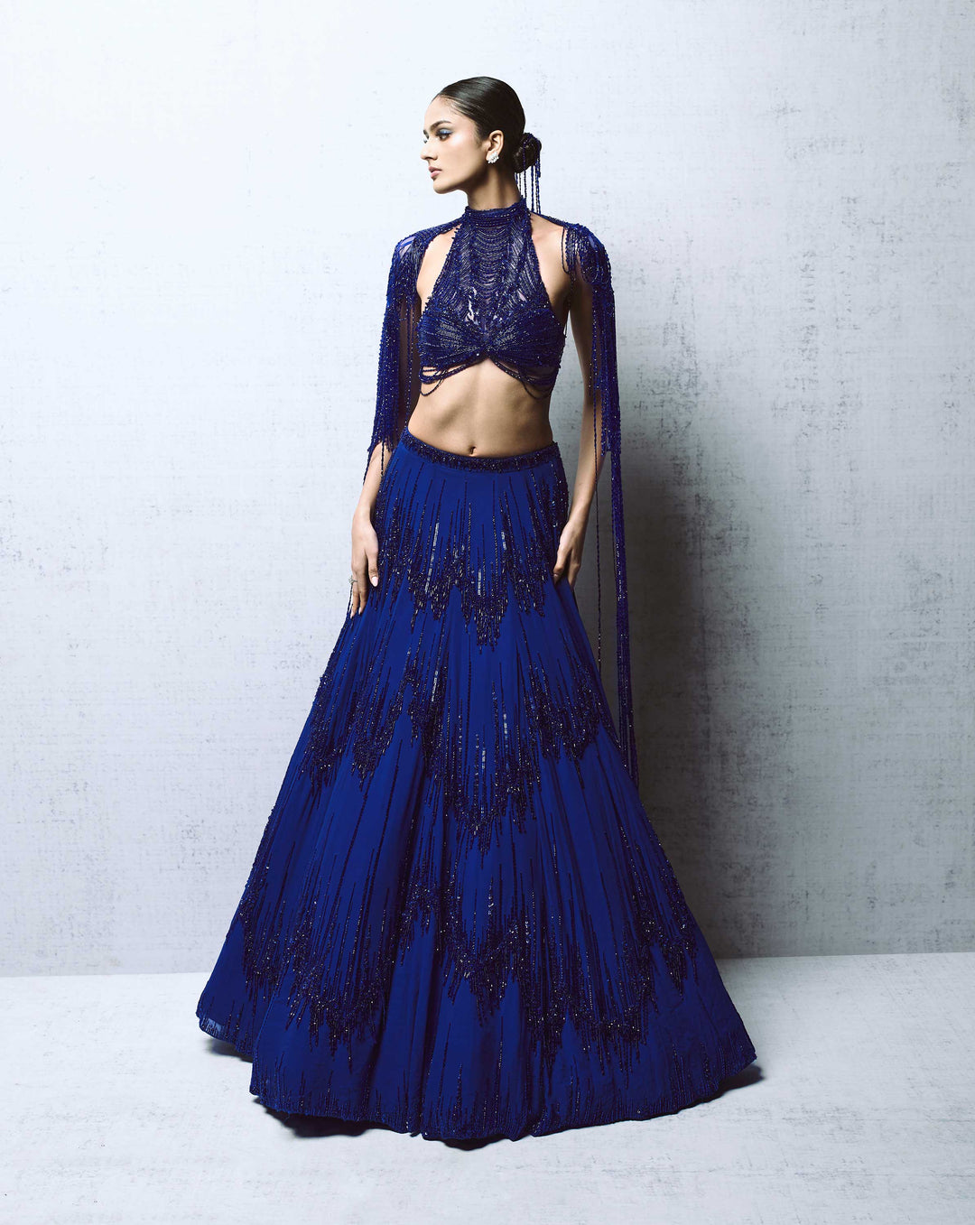 Voltage Cascading Lehenga