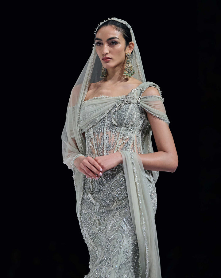 Blooming Pearl Lehenga