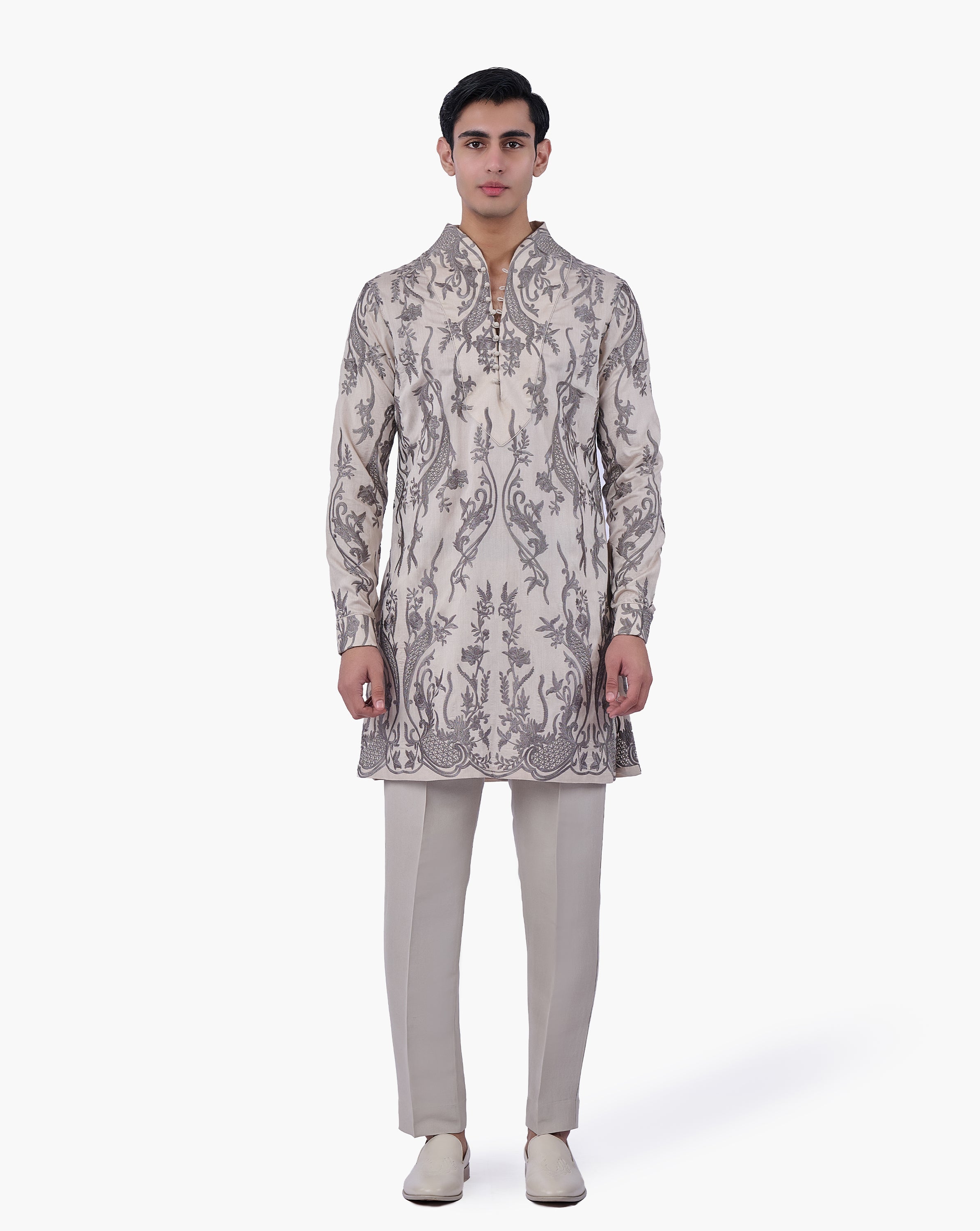 Silver Aureate Kurta Set