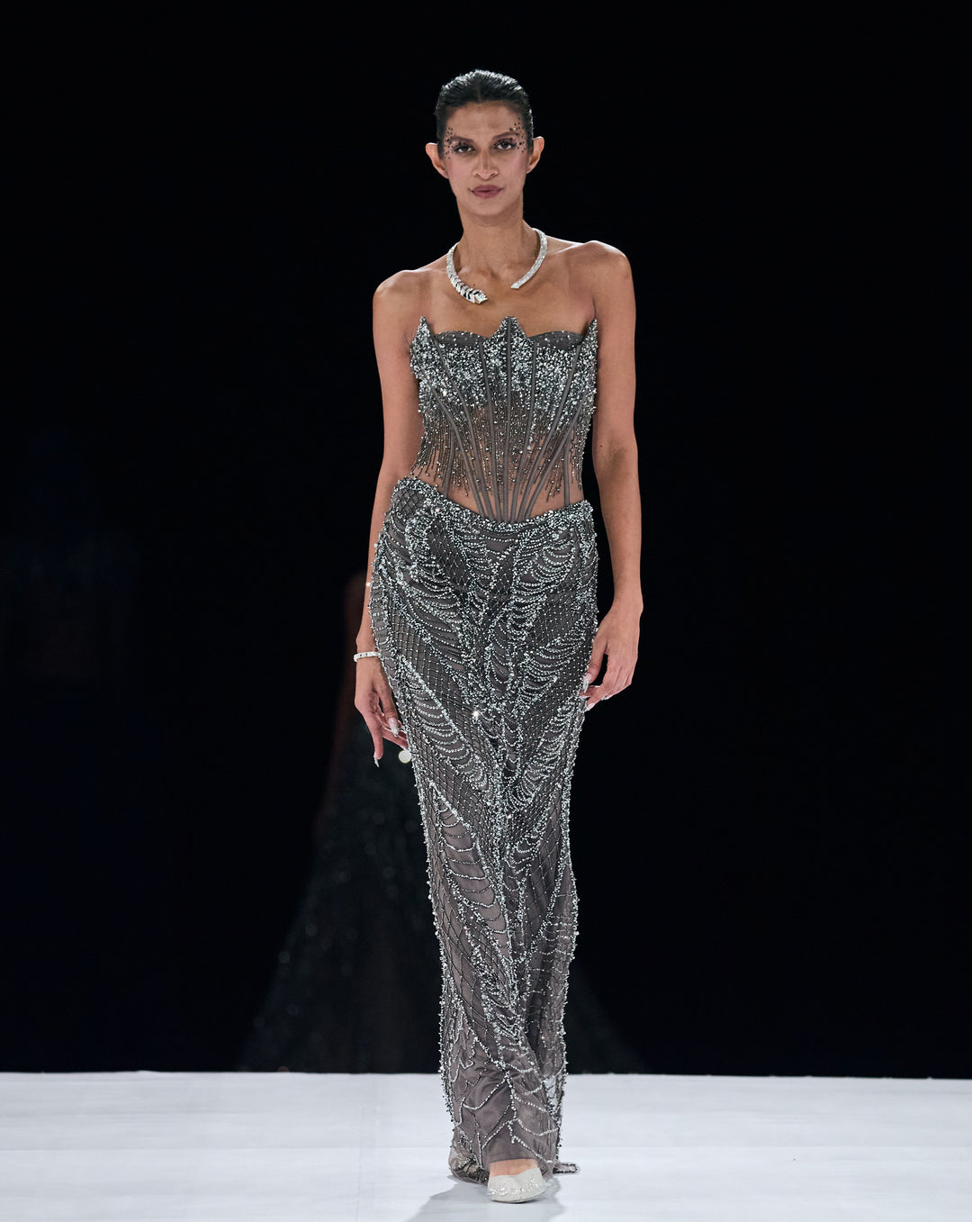 Crystal Web Gown