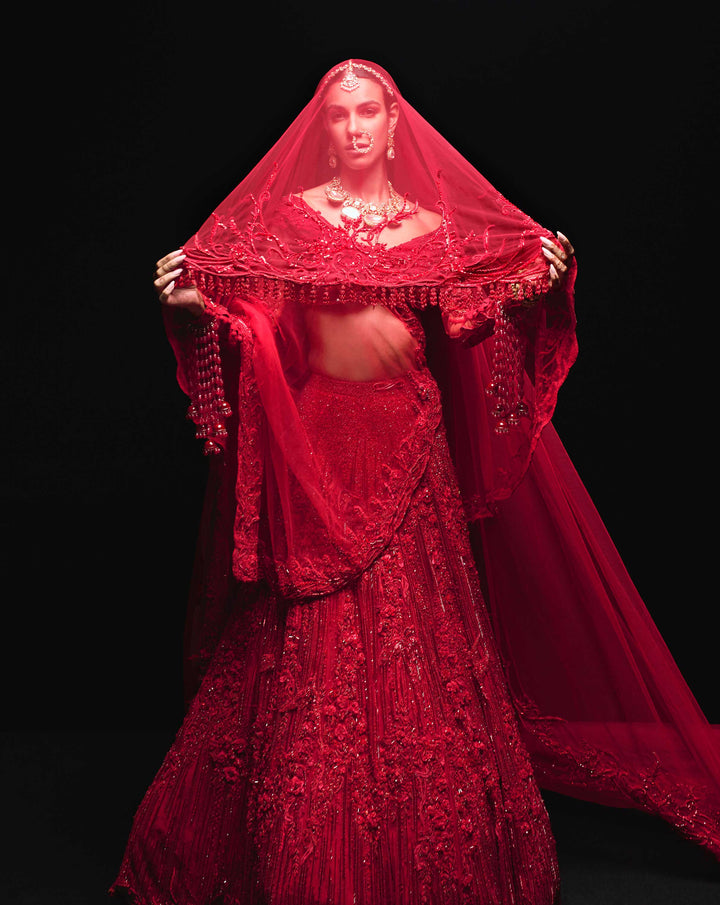 Vermillion Oath Lehenga