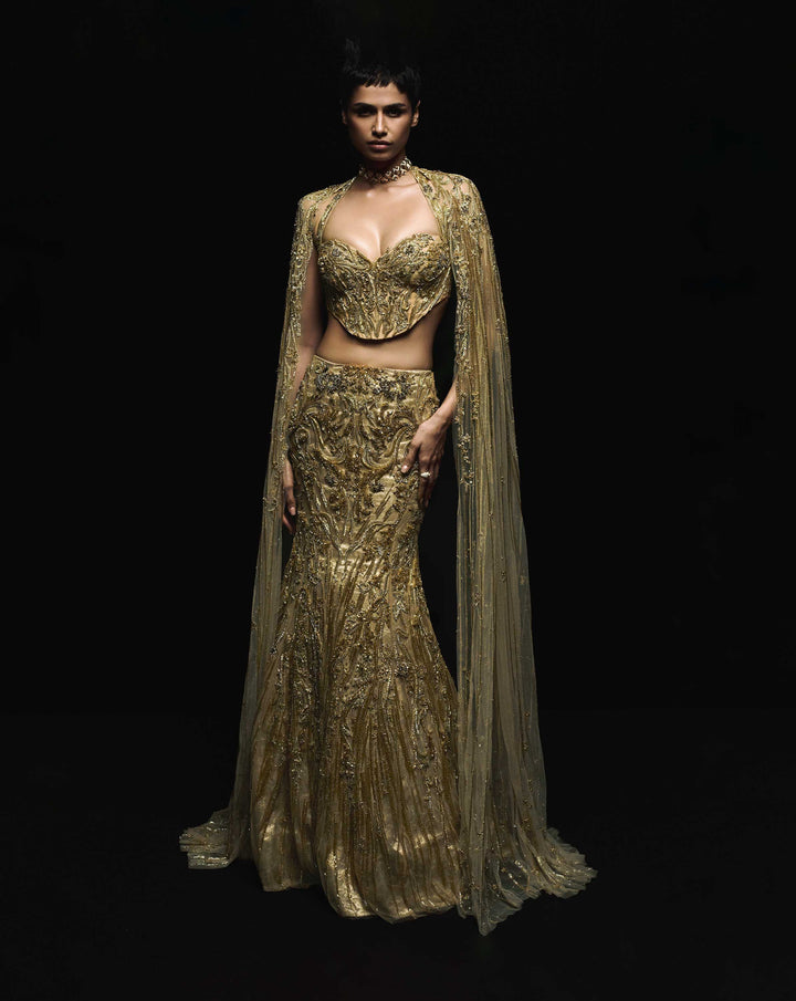 The Molten Crystal Lehenga