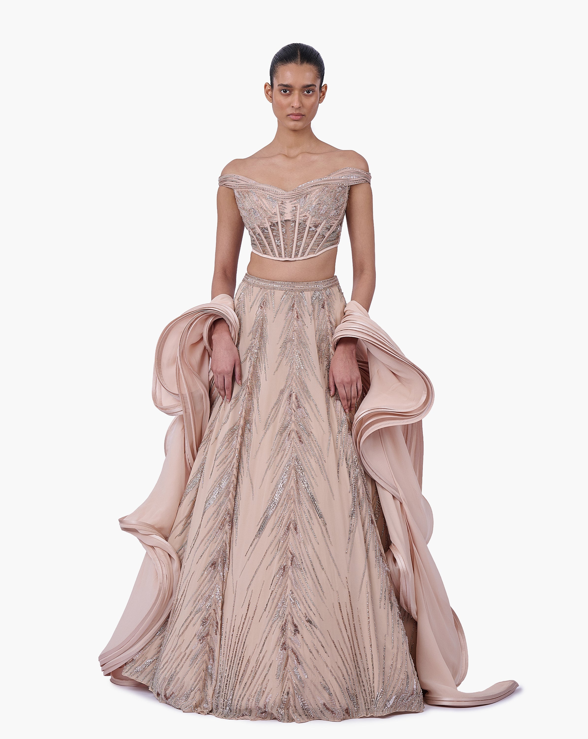 The Ethereal Crest Lehenga