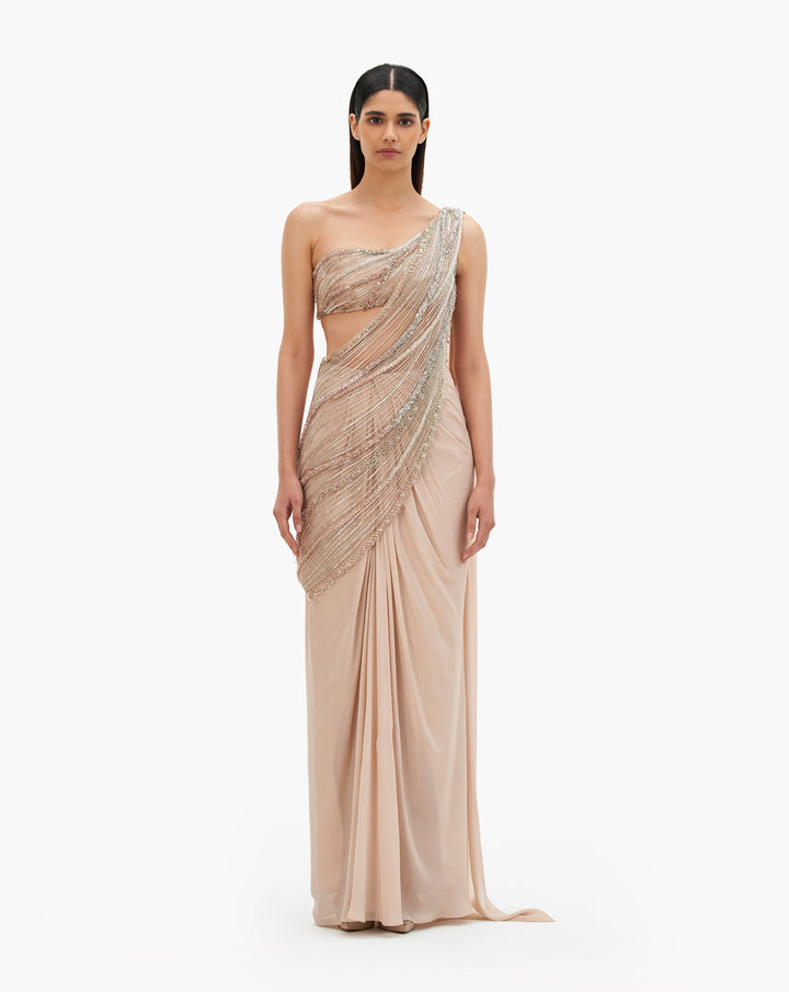 The Nova Drape Saree Gown