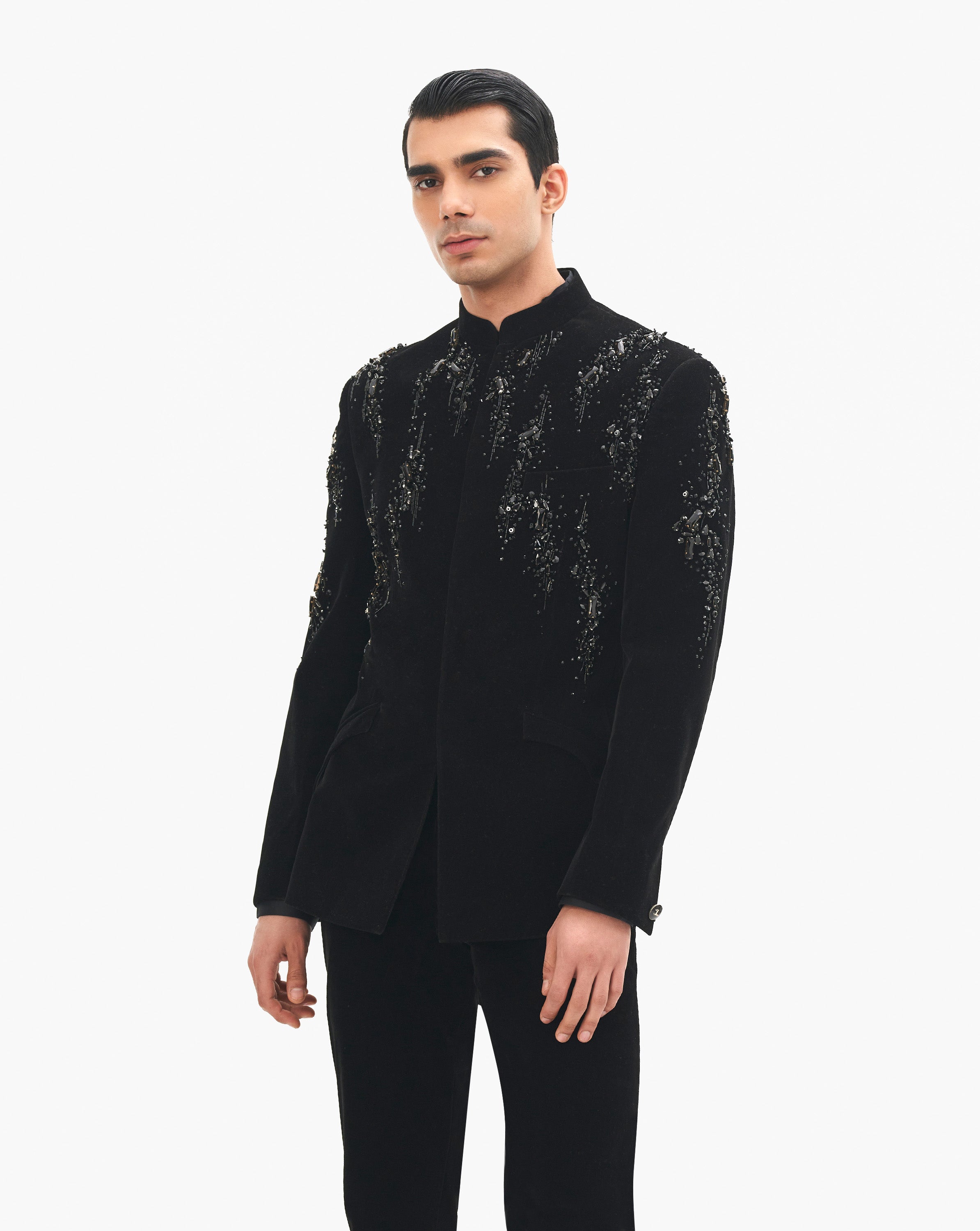 Nova Velvet Bandhgala