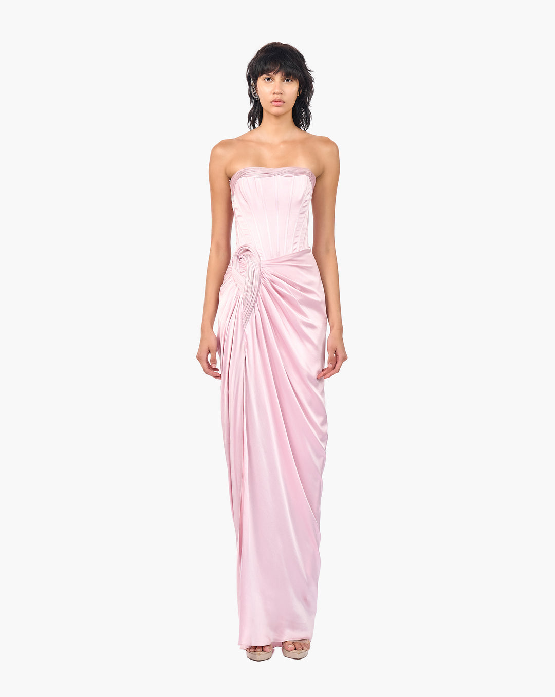 The Roz Corseted Draped Gown
