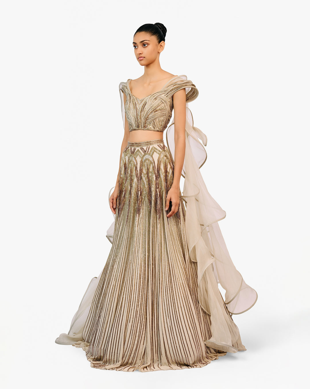 The Ether Sculpted Lehenga