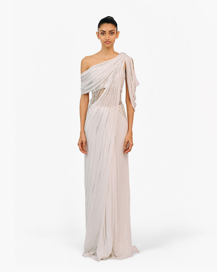 The Grecian Mist Saree
