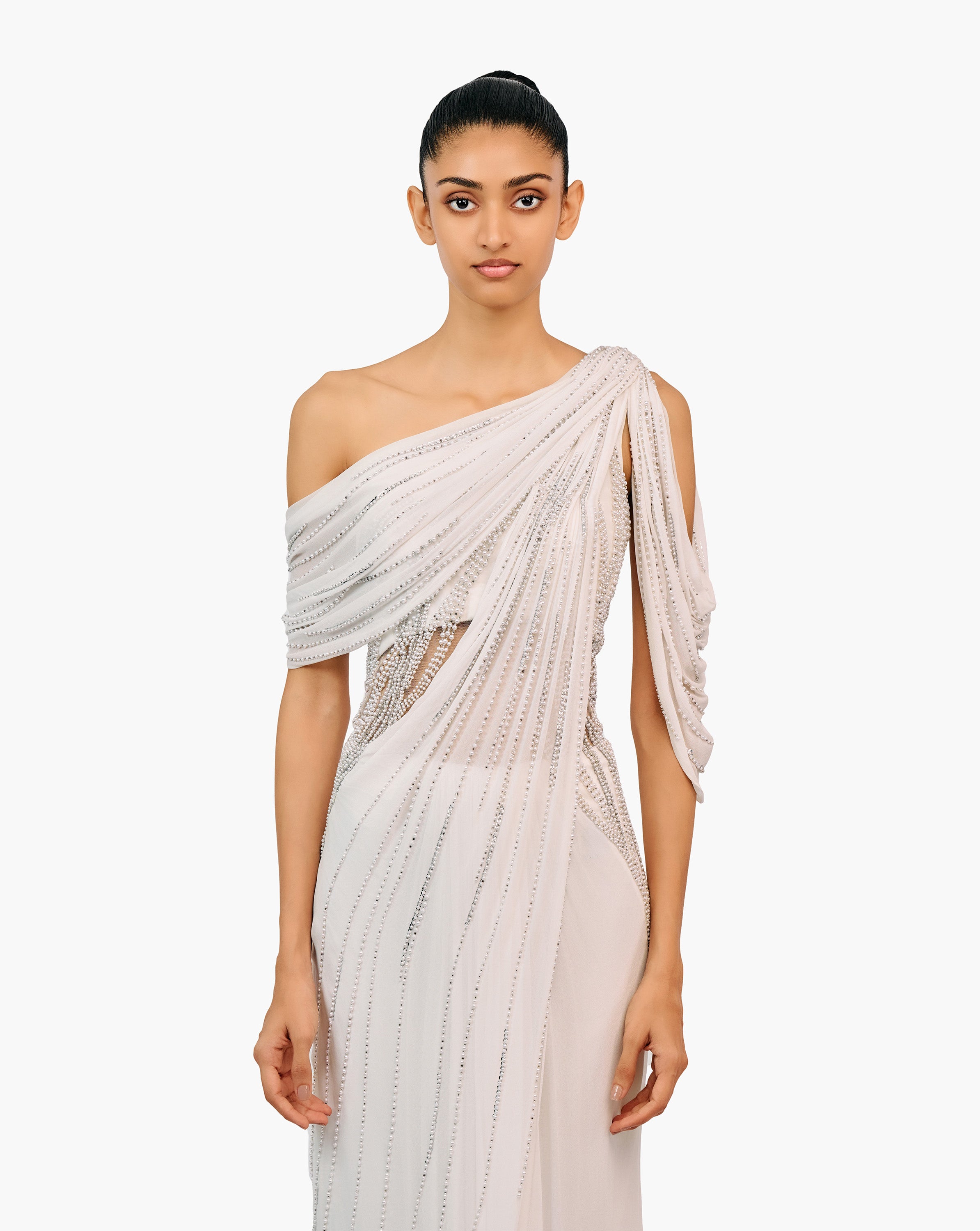 The Grecian Mist Saree