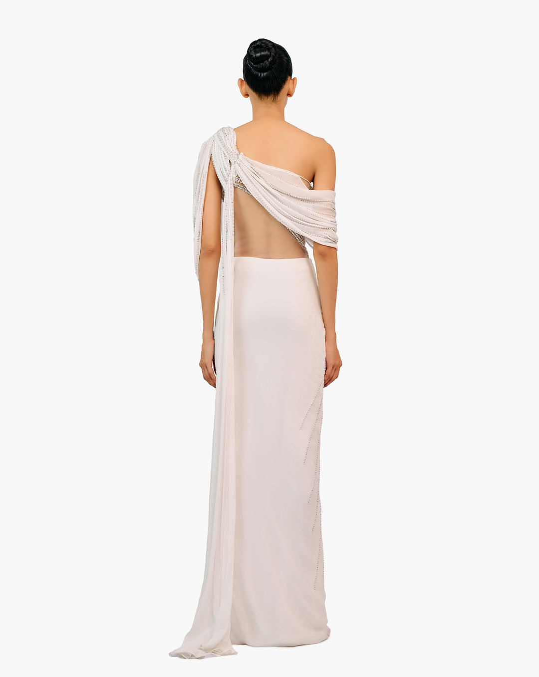 The Grecian Mist Saree