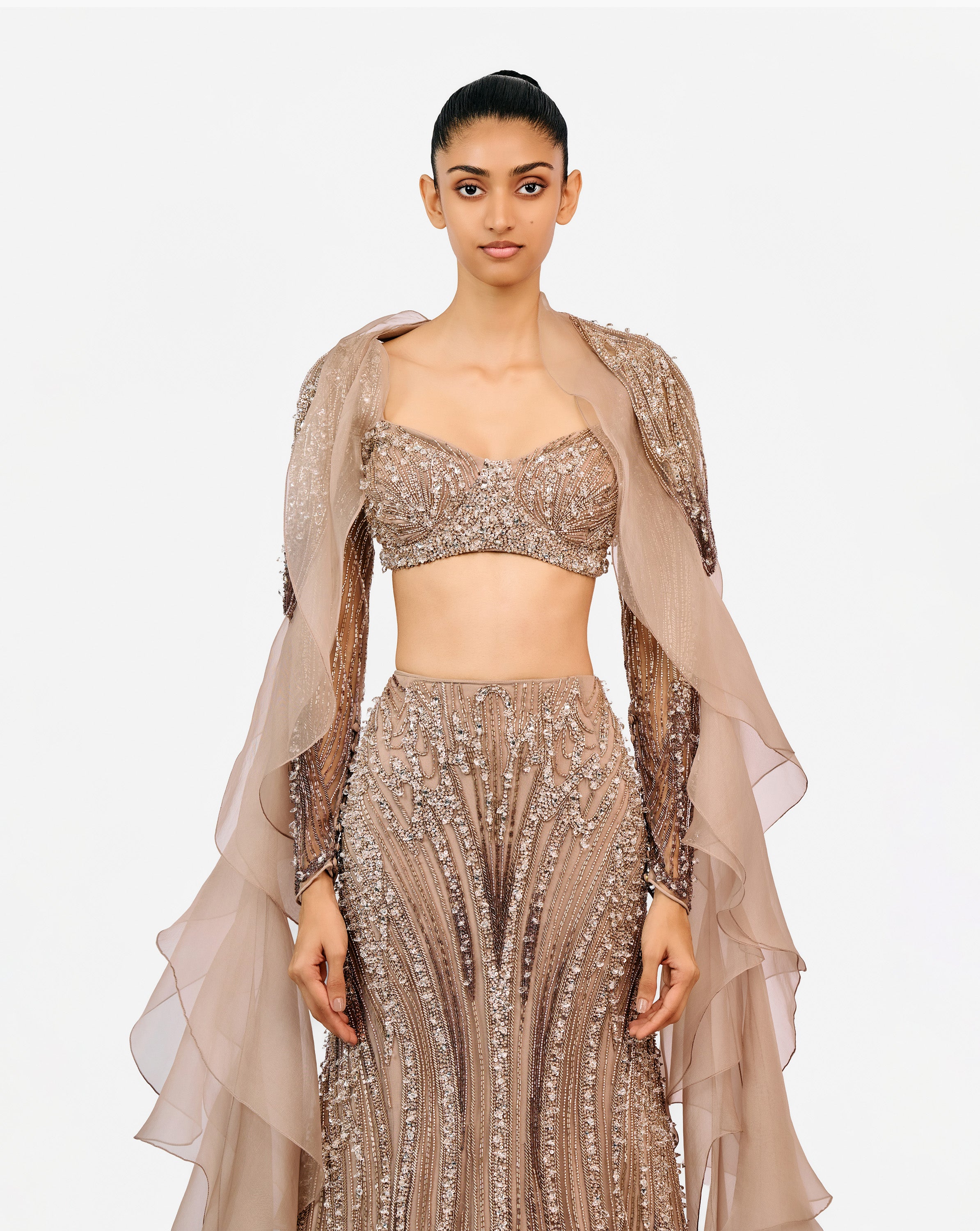 The Zephyr Cape Lehenga