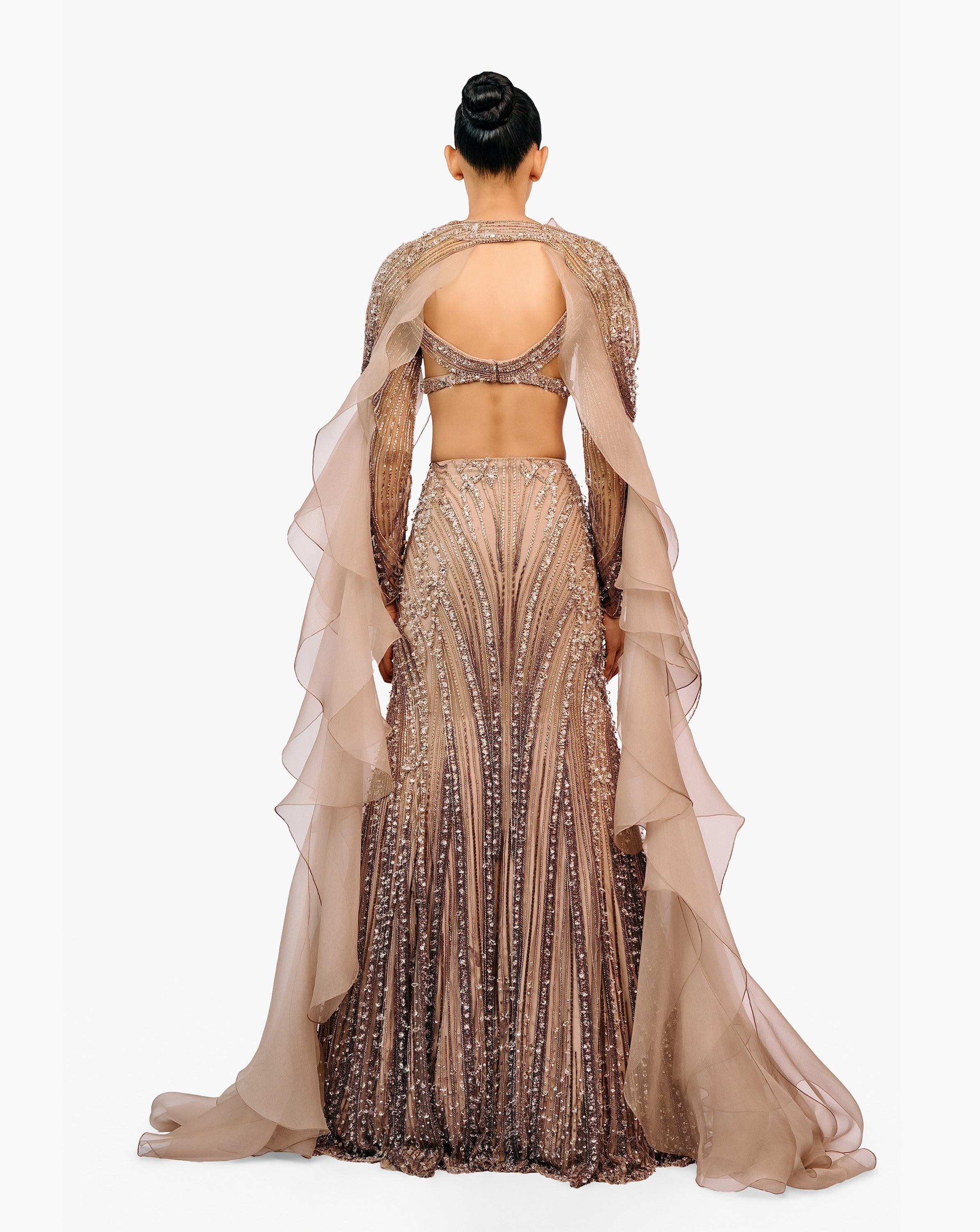 The Zephyr Cape Lehenga