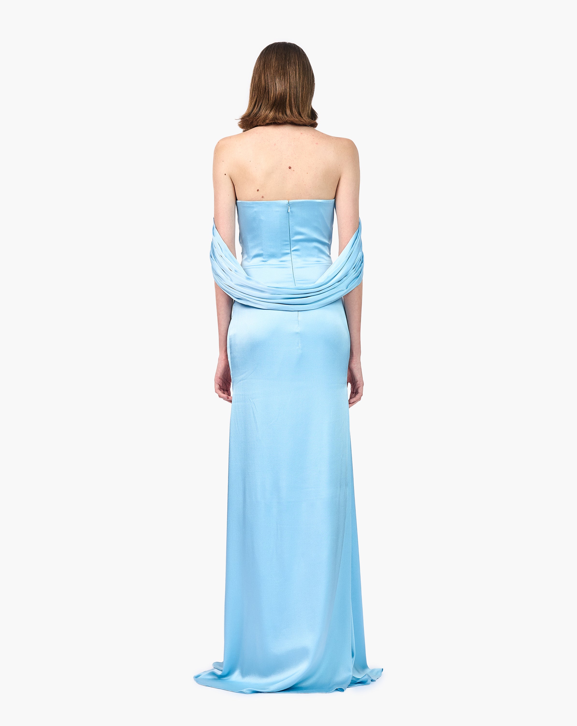 The Nephele Corseted Draped Gown