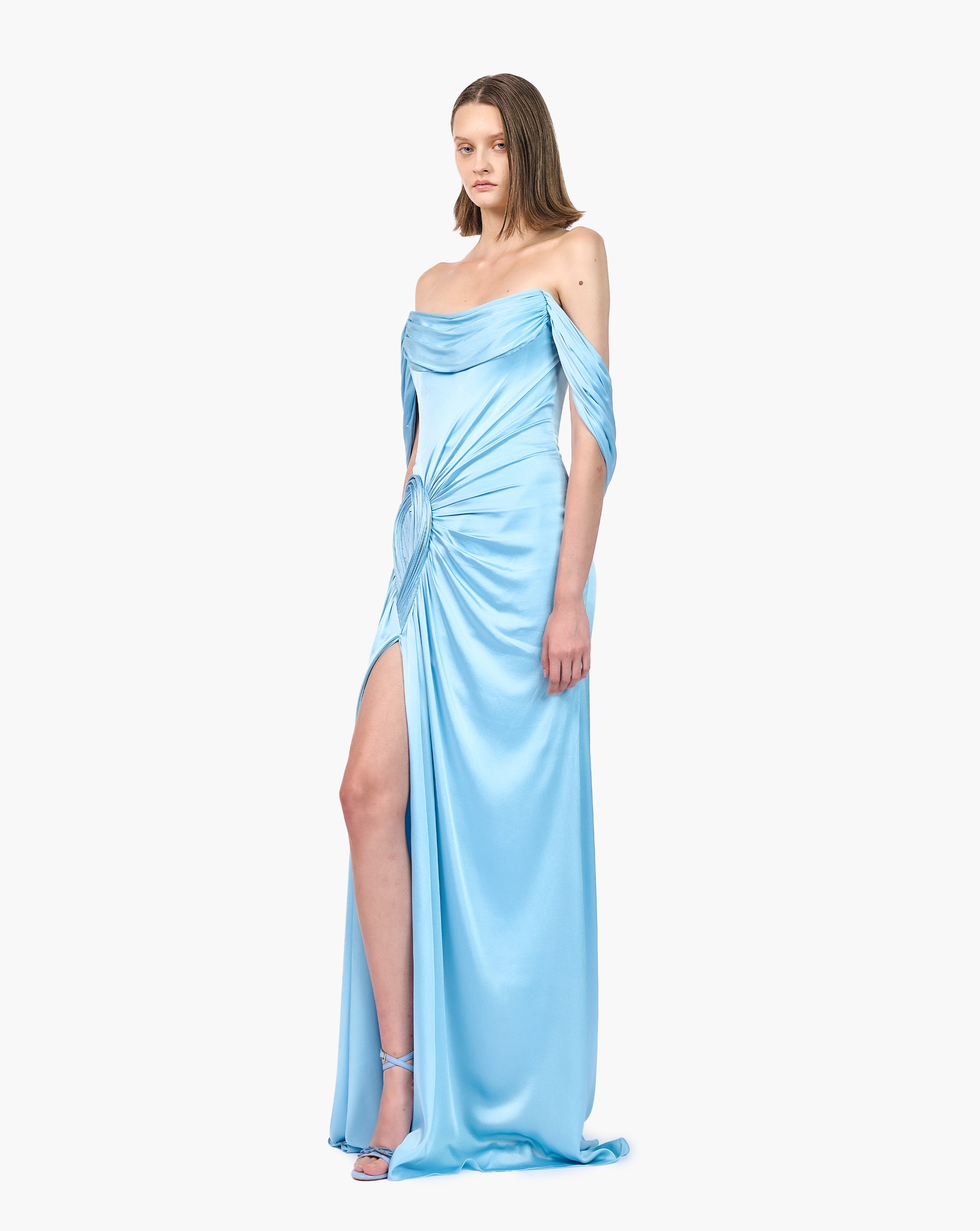 The Nephele Corseted Draped Gown