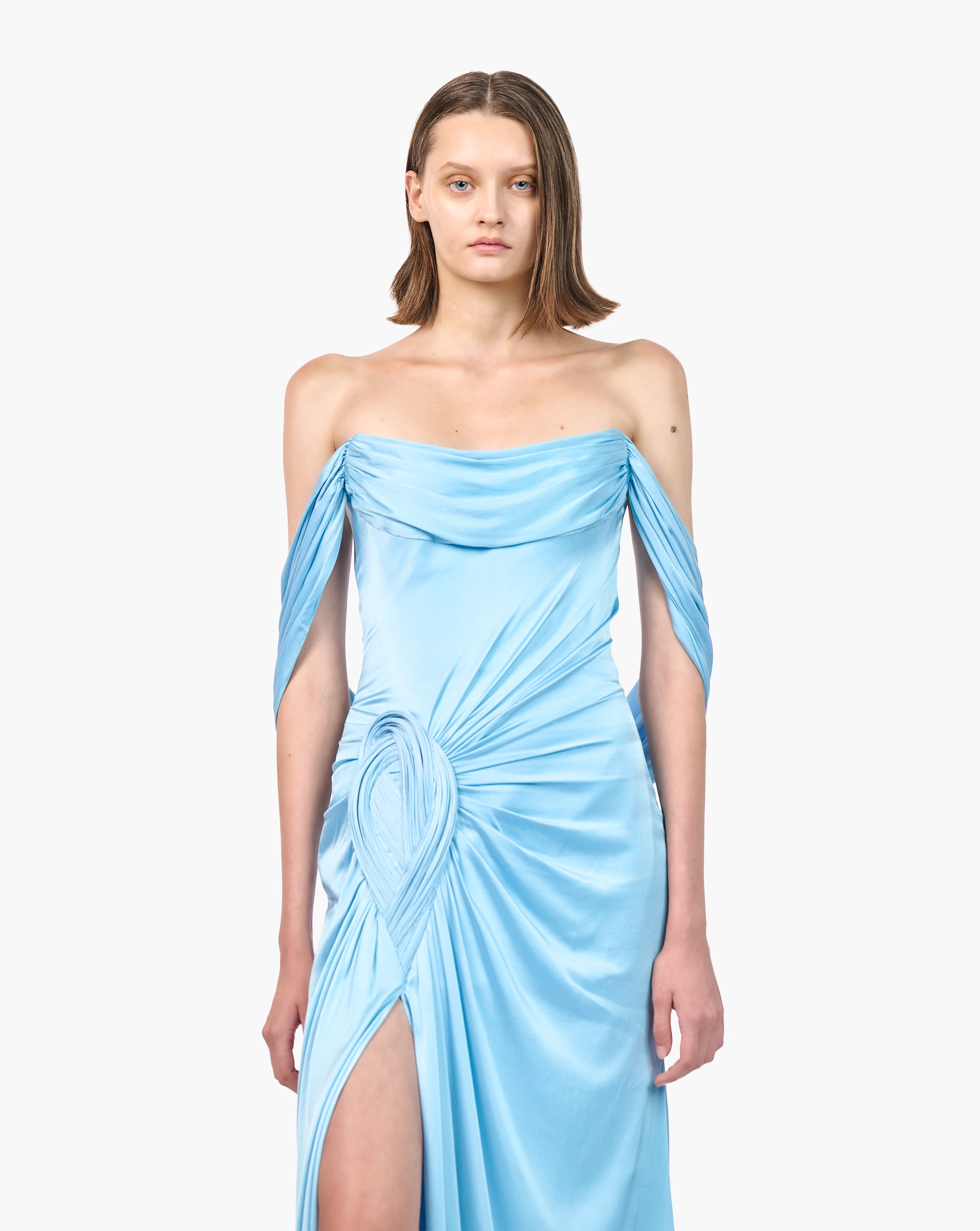The Nephele Corseted Draped Gown