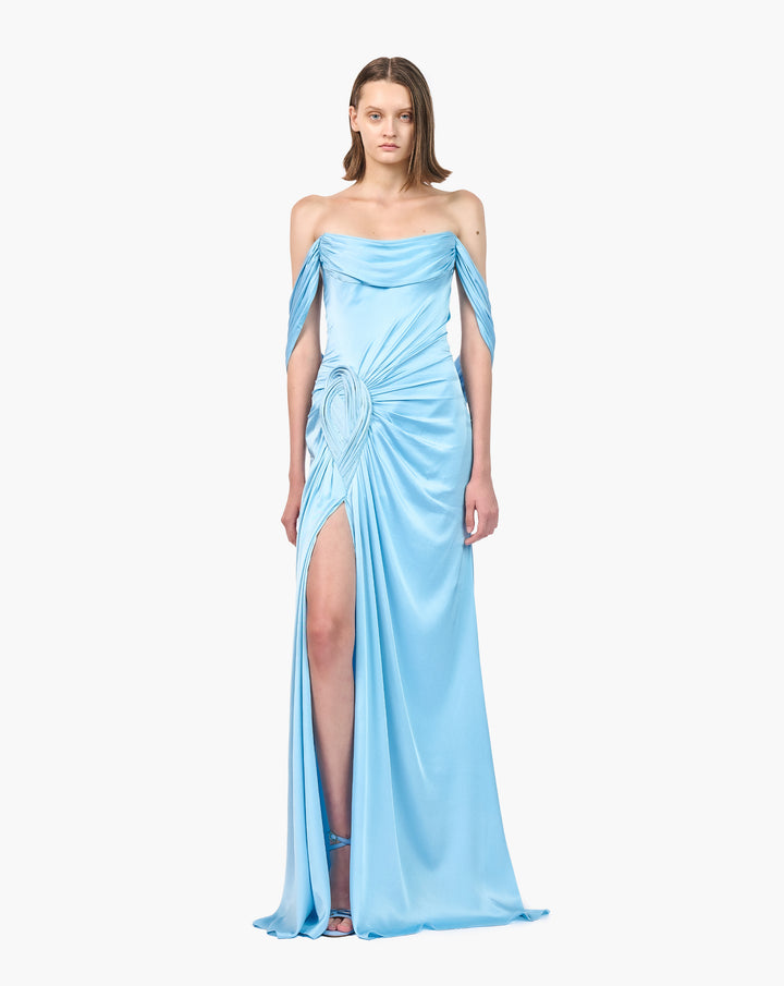 The Nephele Corseted Draped Gown