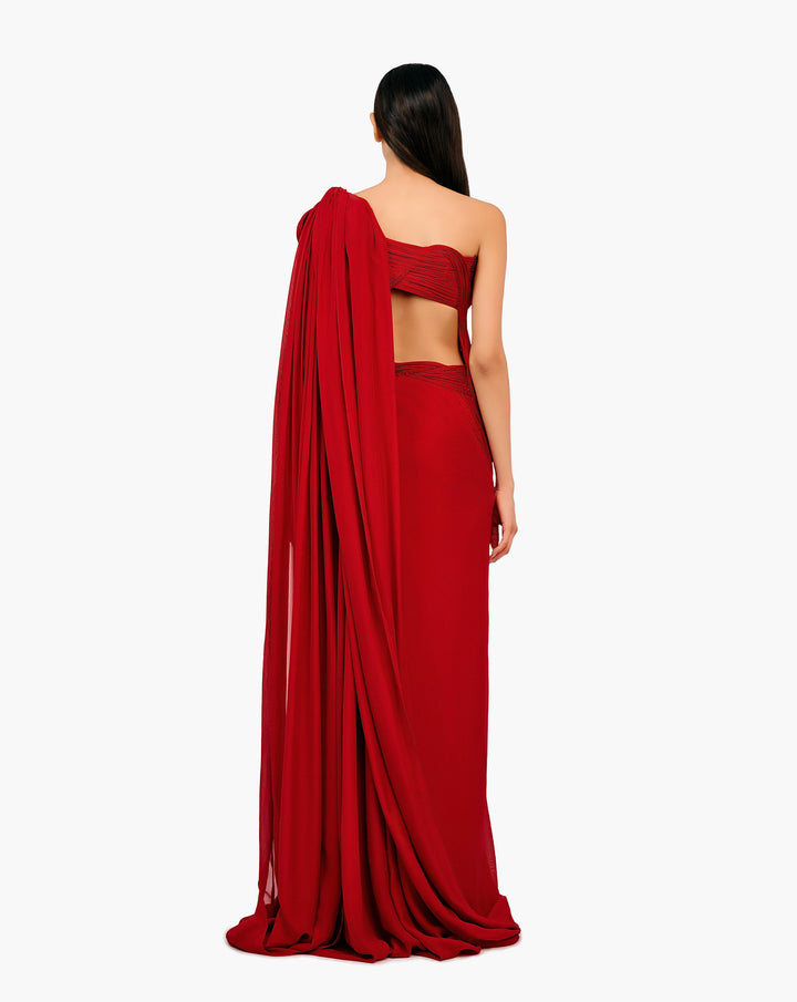 The Stellar Blaze Saree Gown