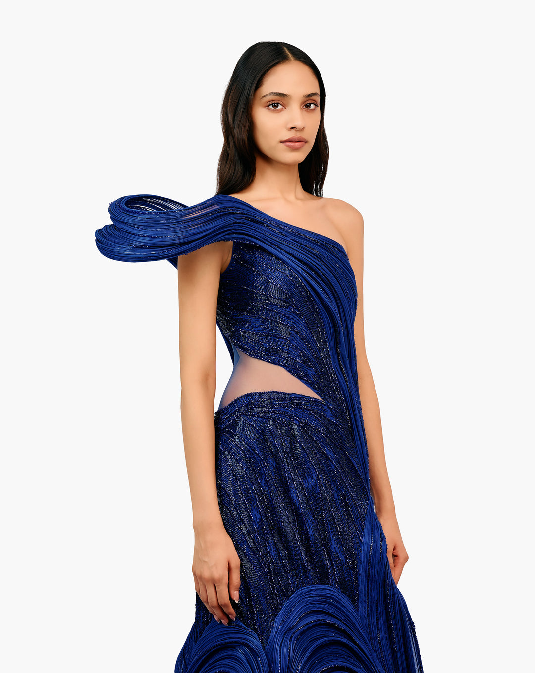 The Electric Sculpted Glow Gown