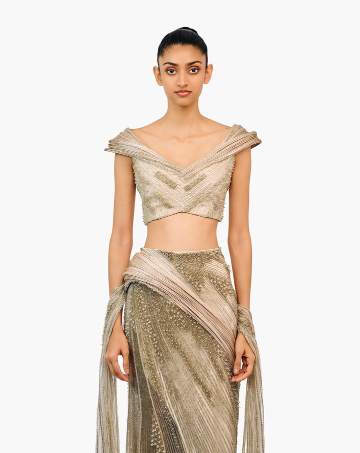 The Aurora Beaded Lehenga