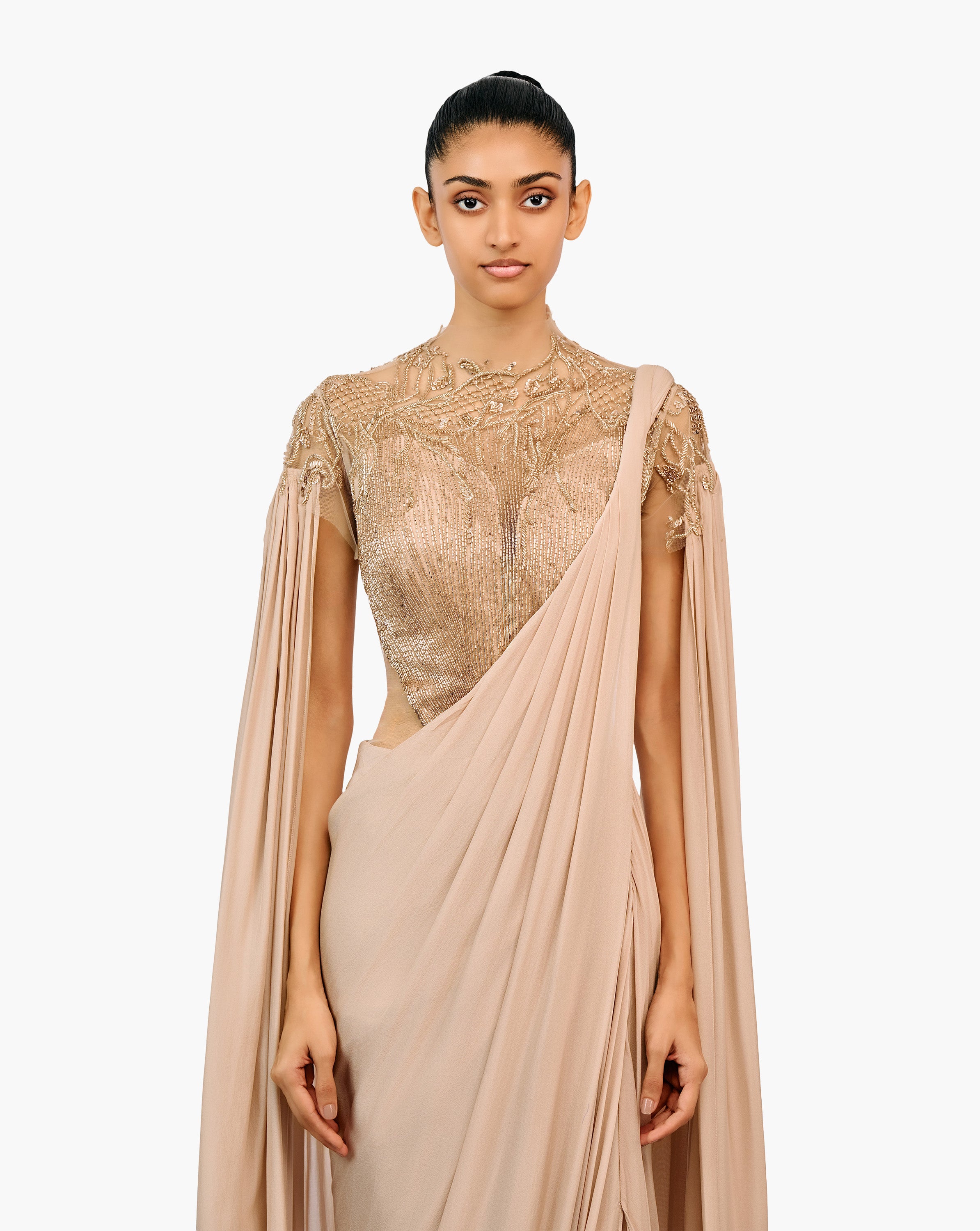 The Eclipse Realm Saree Gown