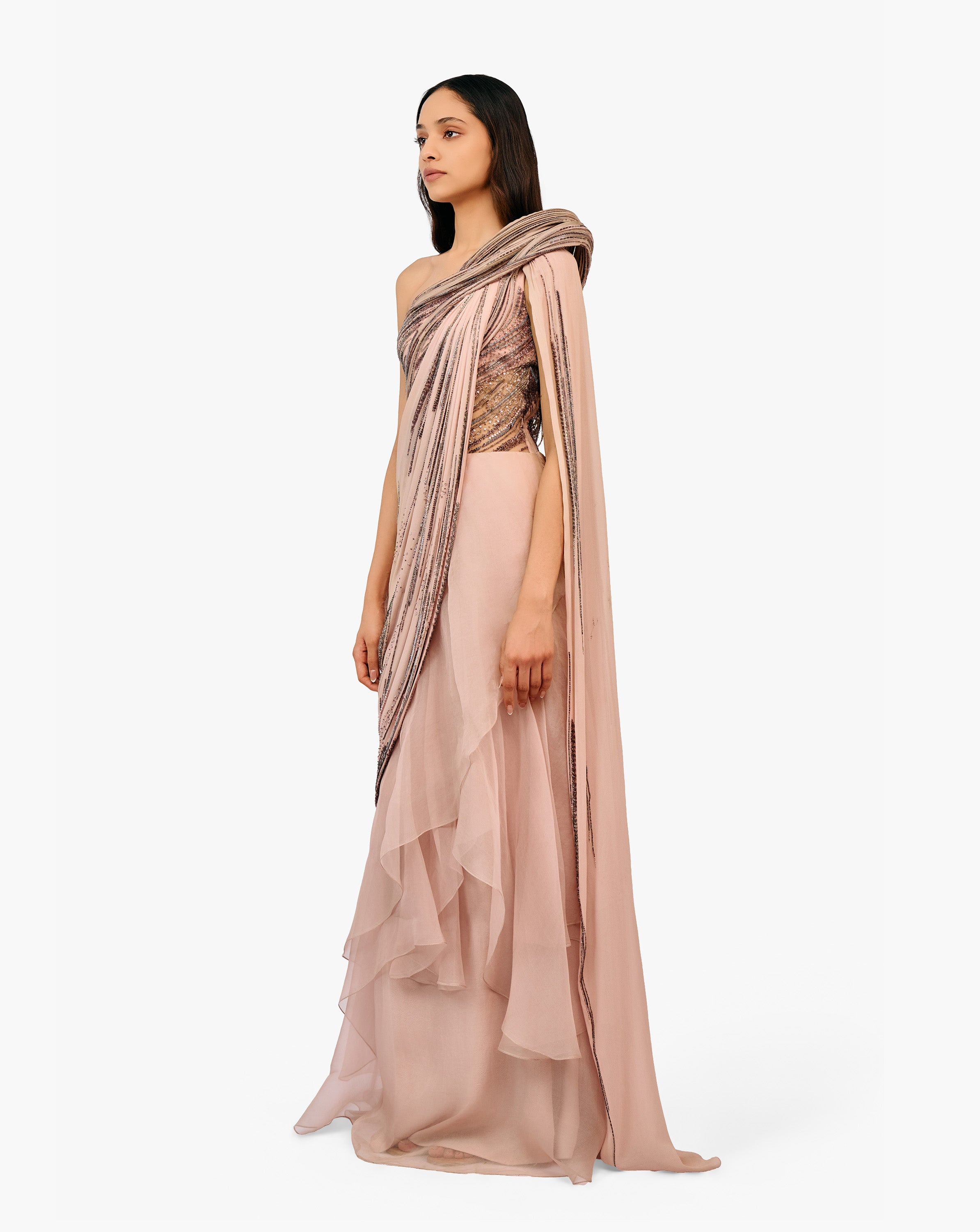 The Celestara Saree Gown