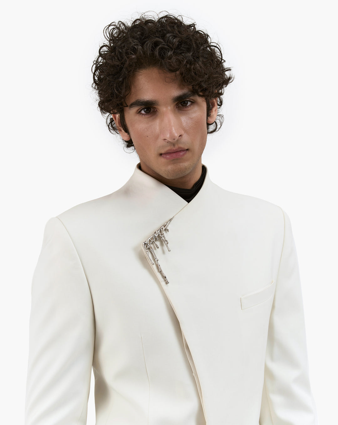 Metallic Drip Overlap Bandhgala