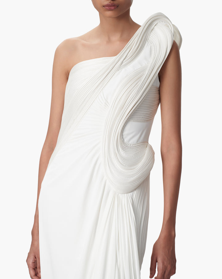 The Sculpted Wave Gown