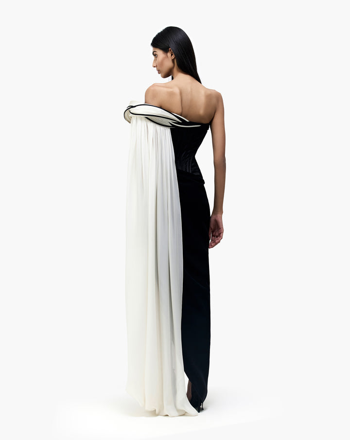 The Black Pearl Sculpted Drape