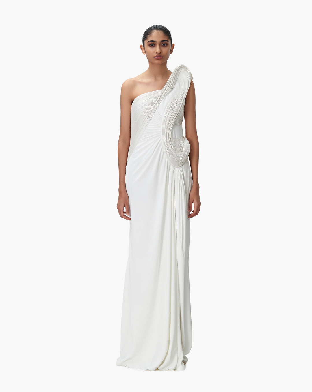 The Sculpted Wave Gown