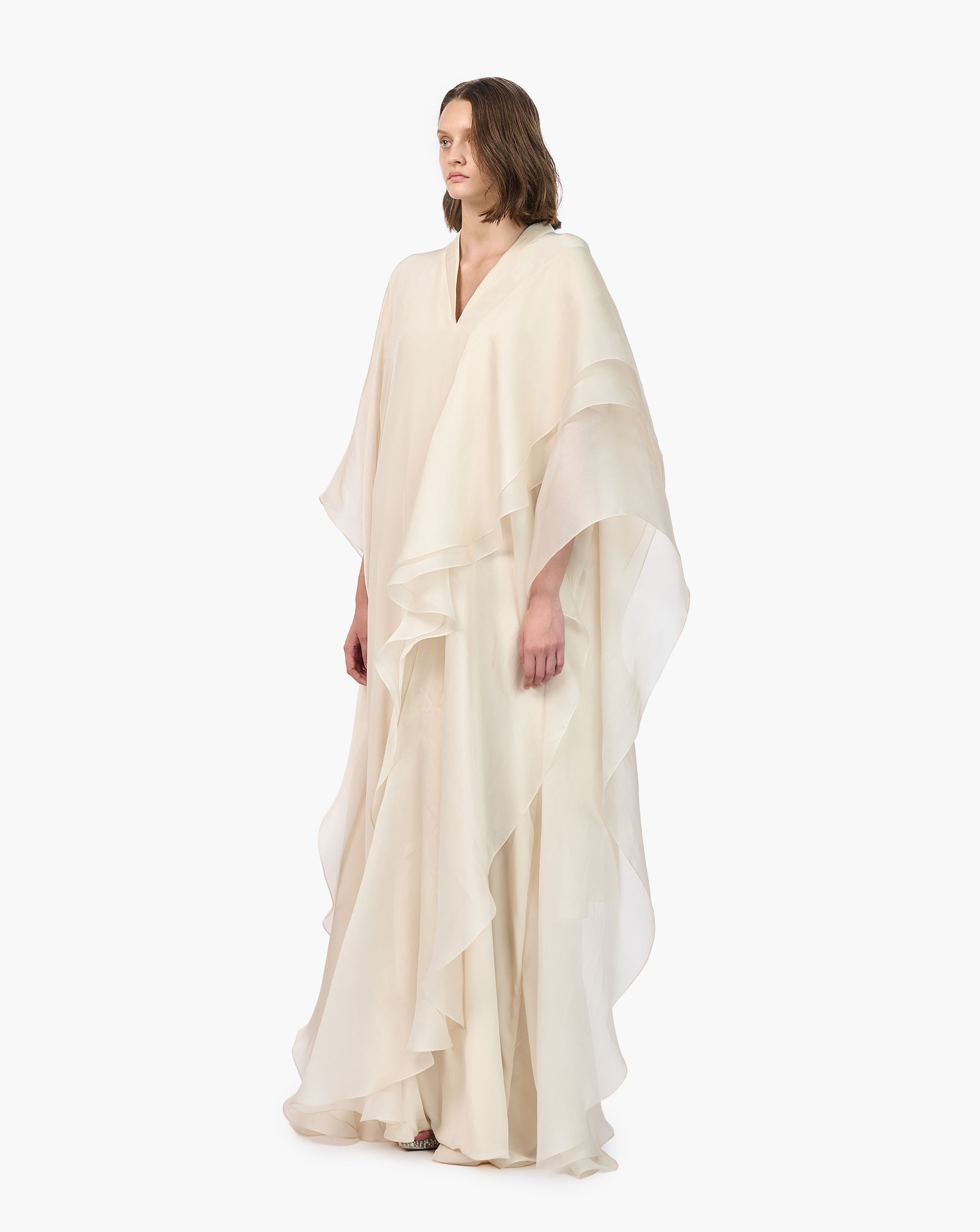 The Crepe Wave Kaftan Gown
