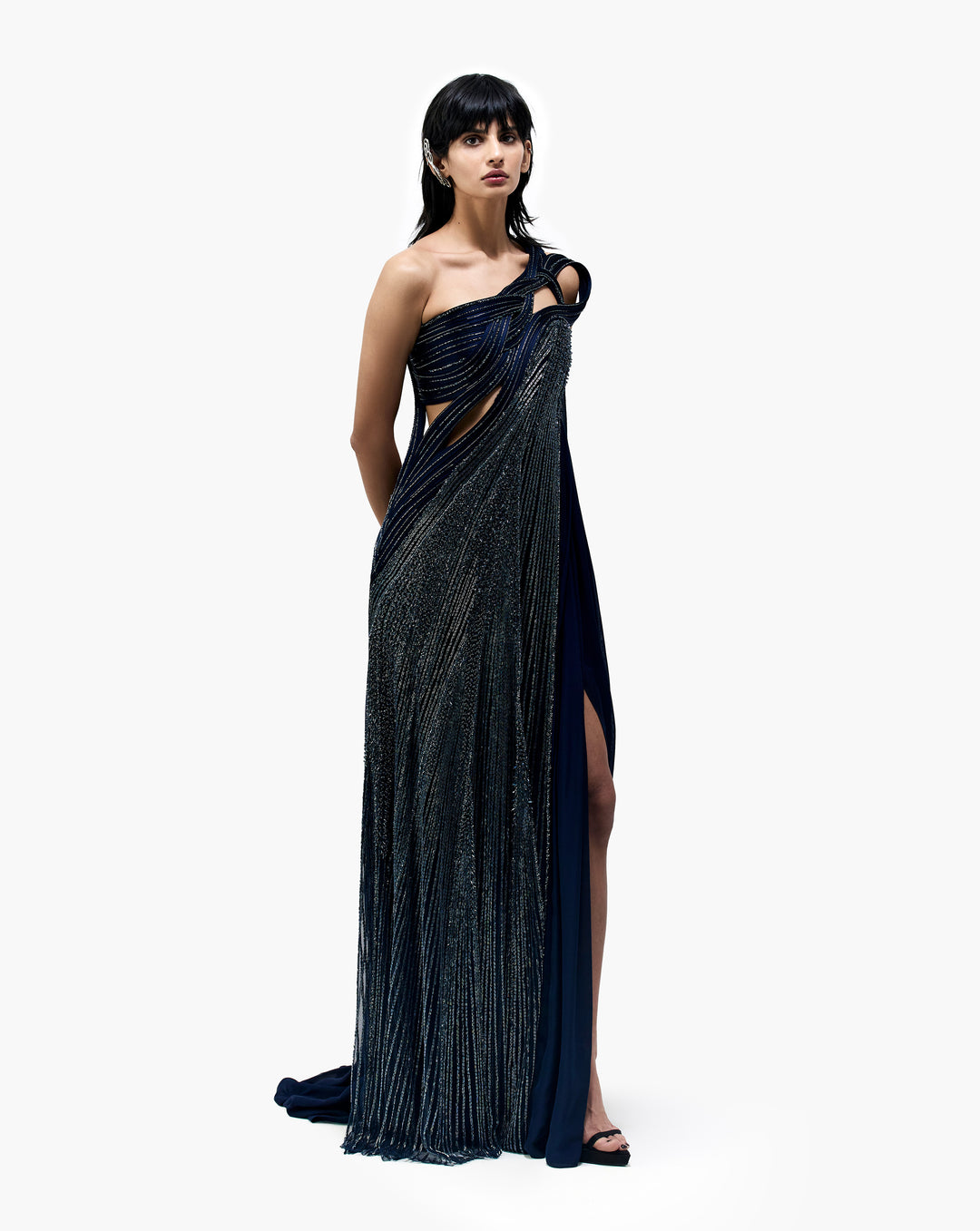 The Sculpted Drape Saree Gown