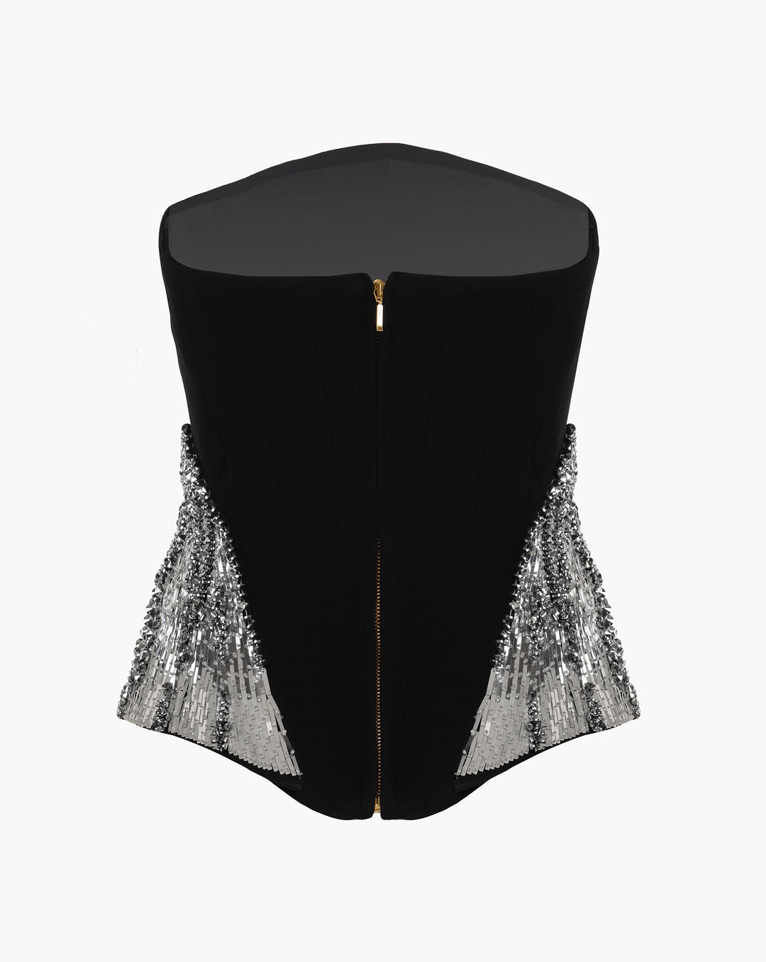 The Black Corset Peplum Top