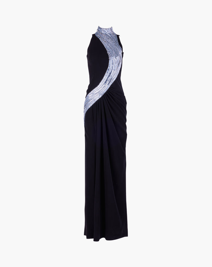 The Wave Embroidered Gown