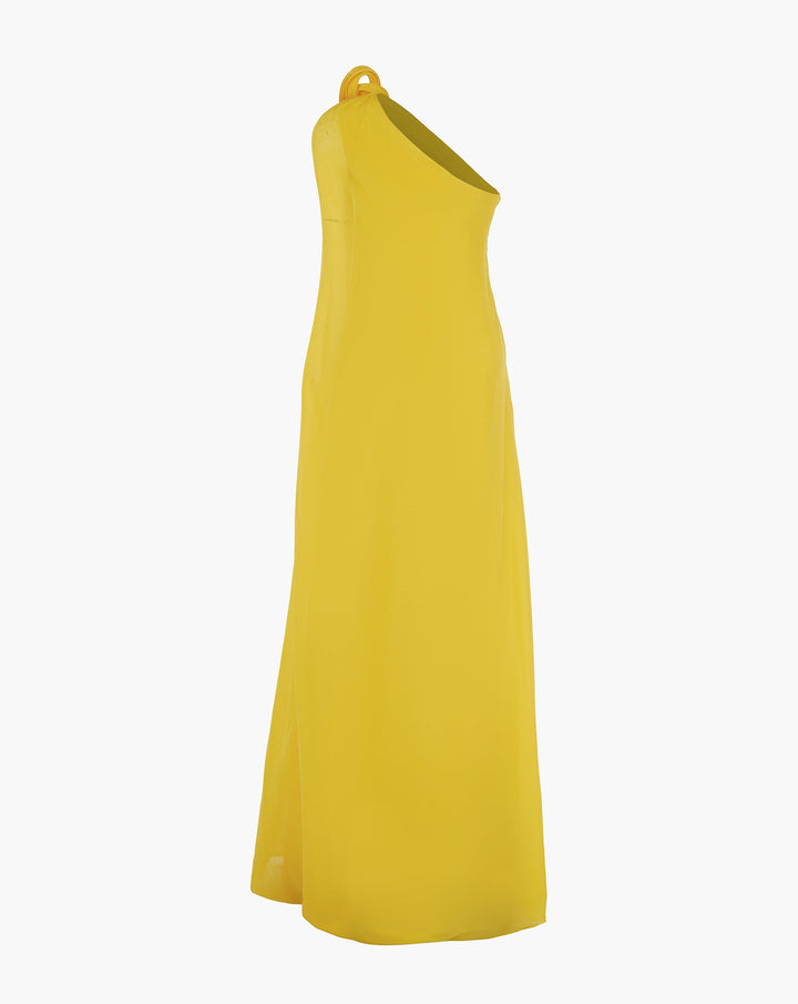 The Solaris Yellow One-Shoulder Gown