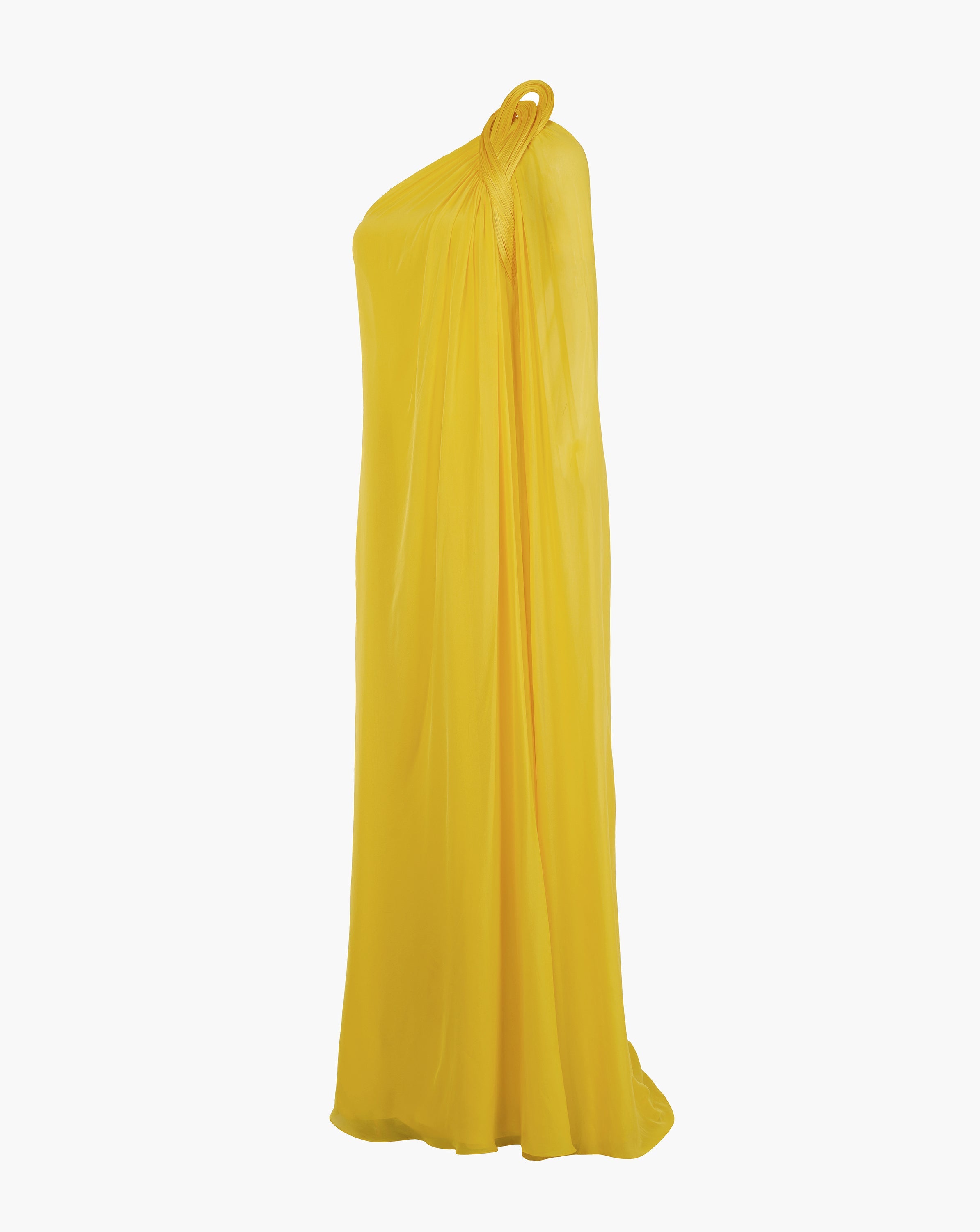 The Solaris Yellow One-Shoulder Gown