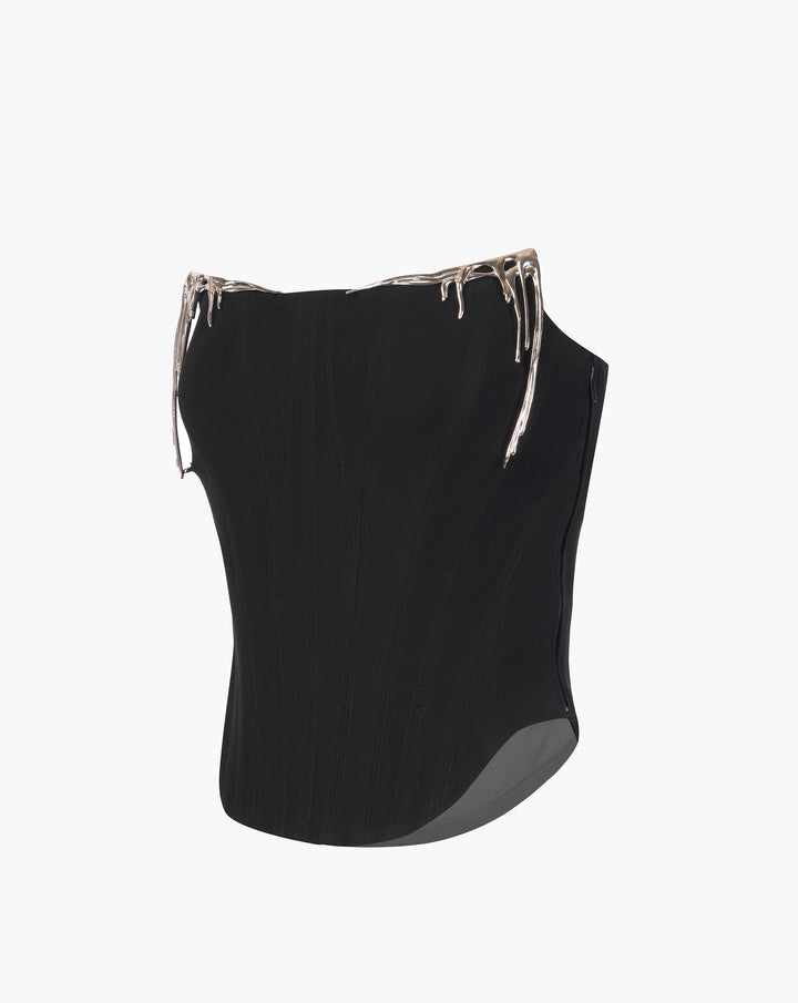 The Silver Drip Nyx Corset