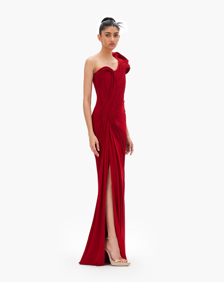 The Sculpted Jersey Gown