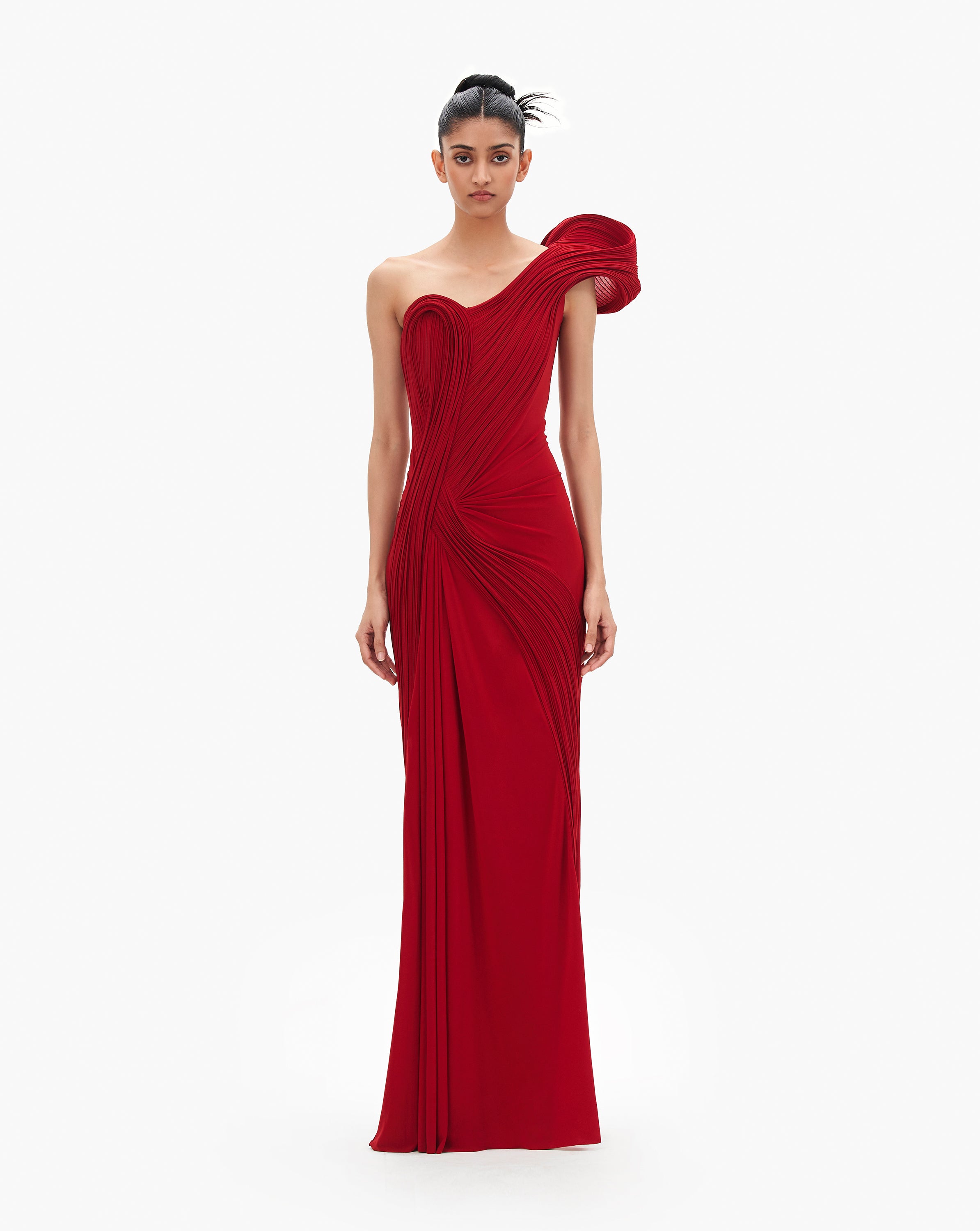The Sculpted Jersey Gown