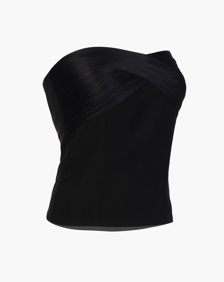 The Twist Sculpted Satin Drape Corset