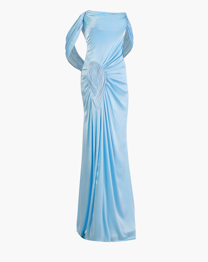 The Nephele Corseted Draped Gown