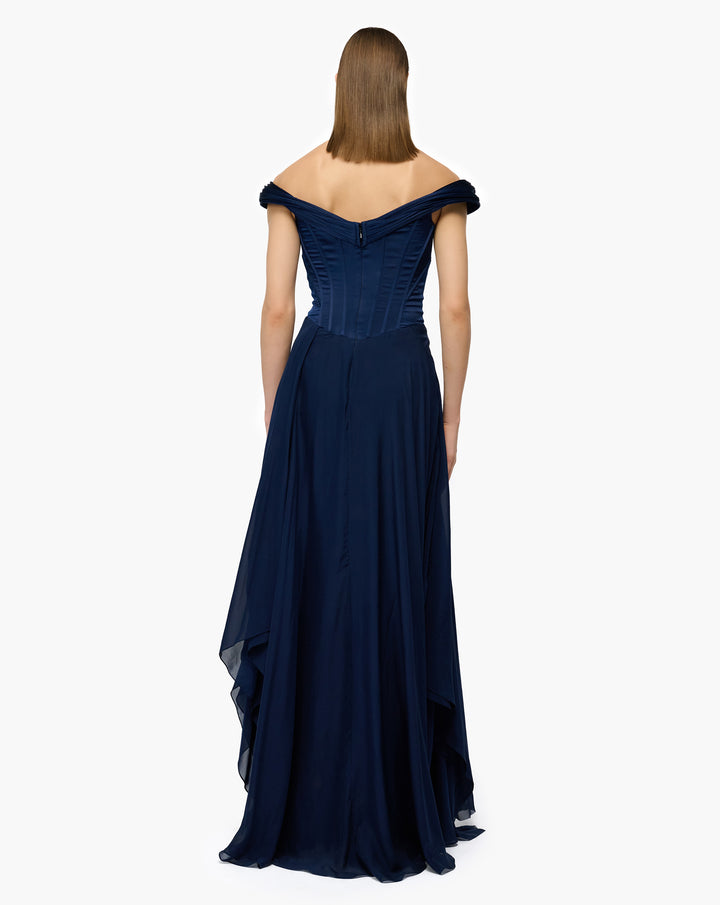 Selene Corset Flare Gown