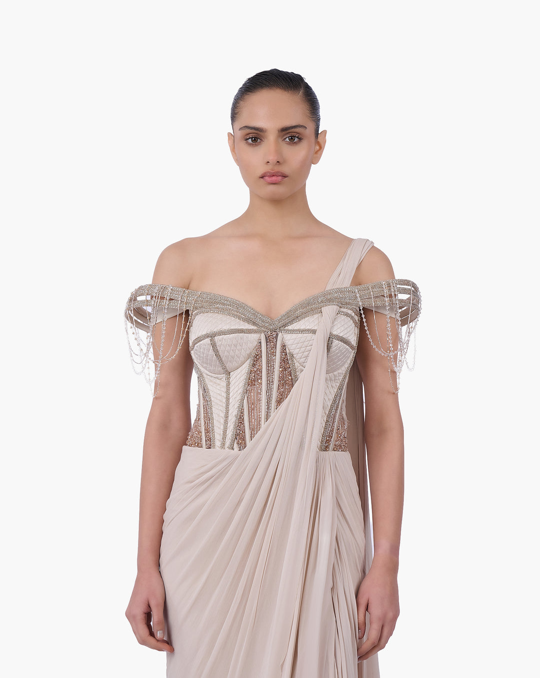 The Corset Bodice Saree Gown